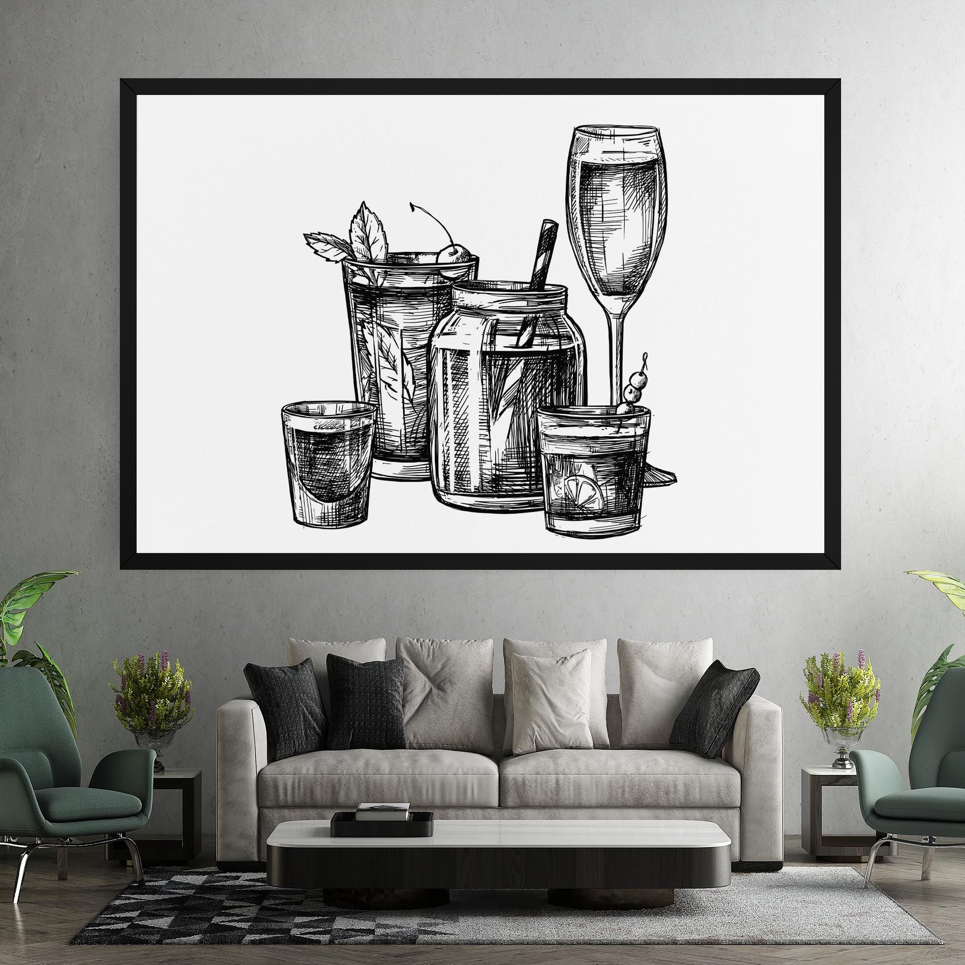 Black Line Drinks mockup 7