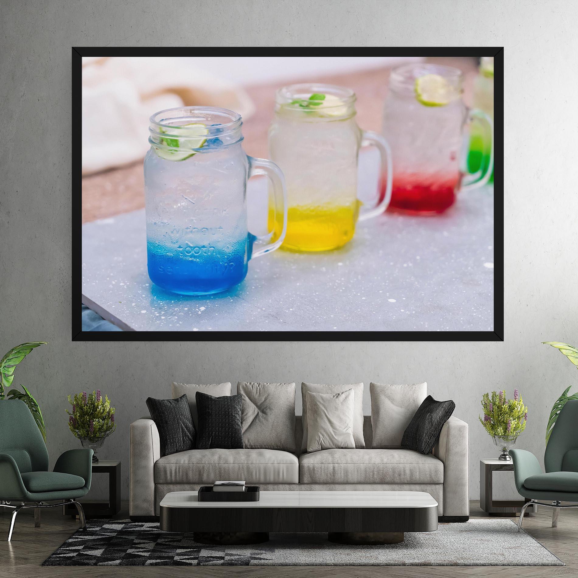Leinwandbild Colorful Italian Soda mockup 7