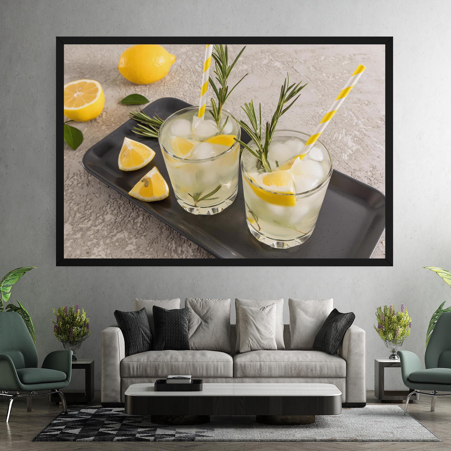 Leinwandbild Fruit Vitamin Water mockup 7