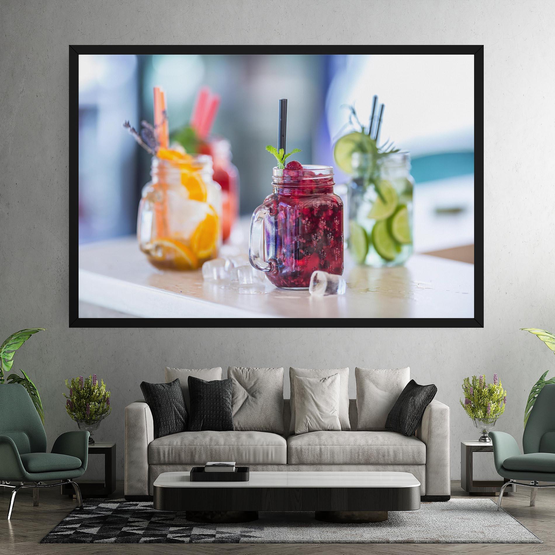 Leinwandbild Orange Lime Lemonades mockup 7