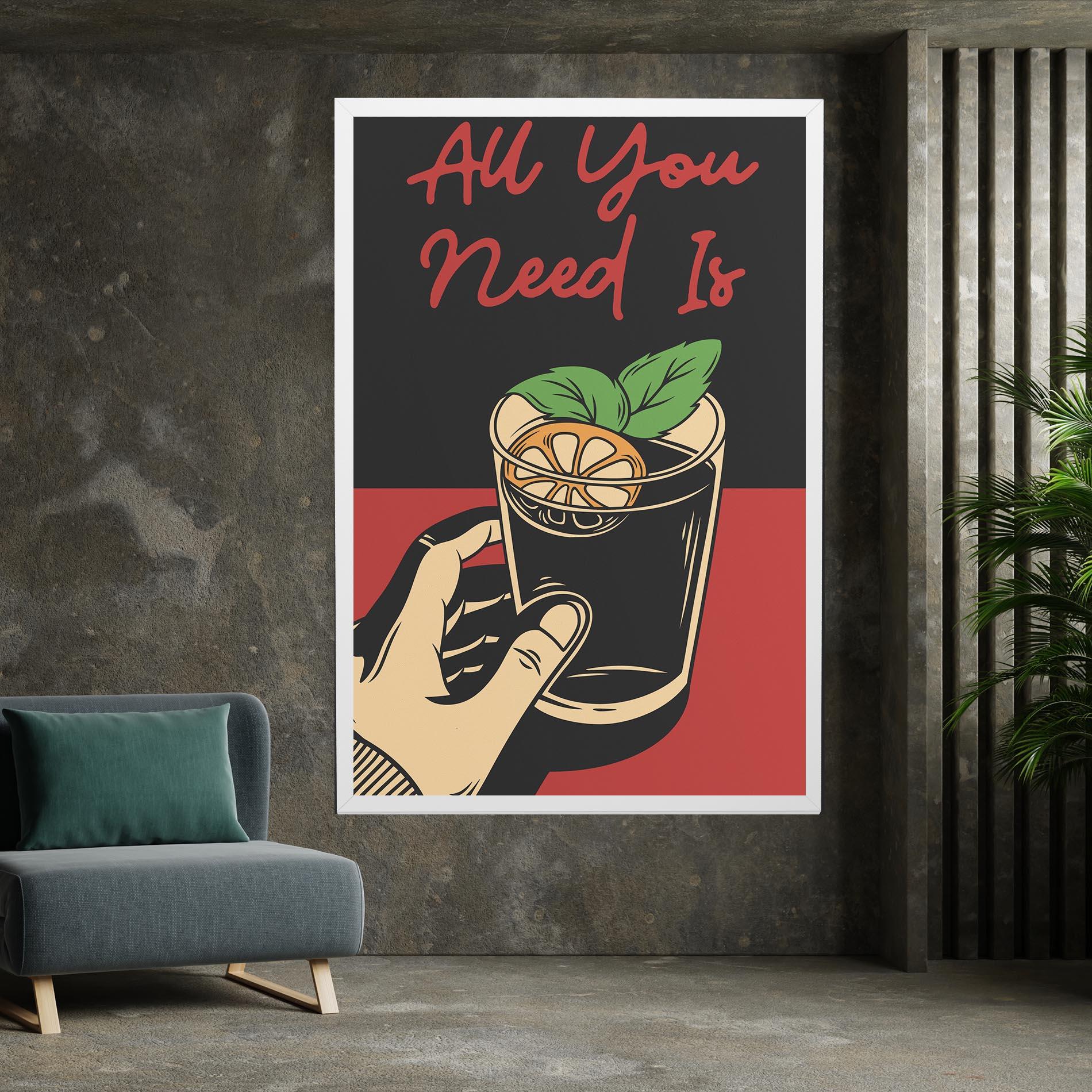 Leinwandbild All U Need mockup 7