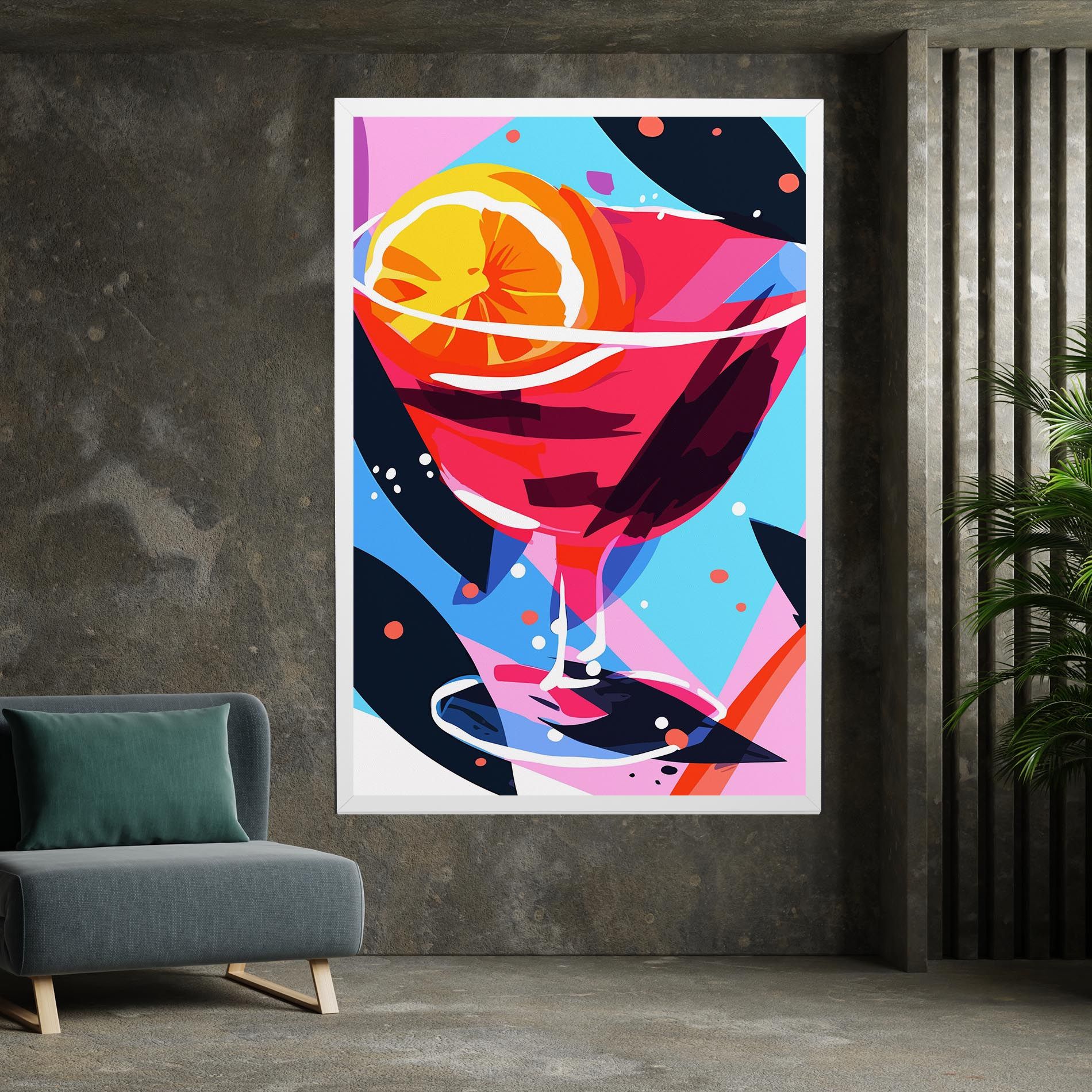 Red Cocktail Art mockup 7