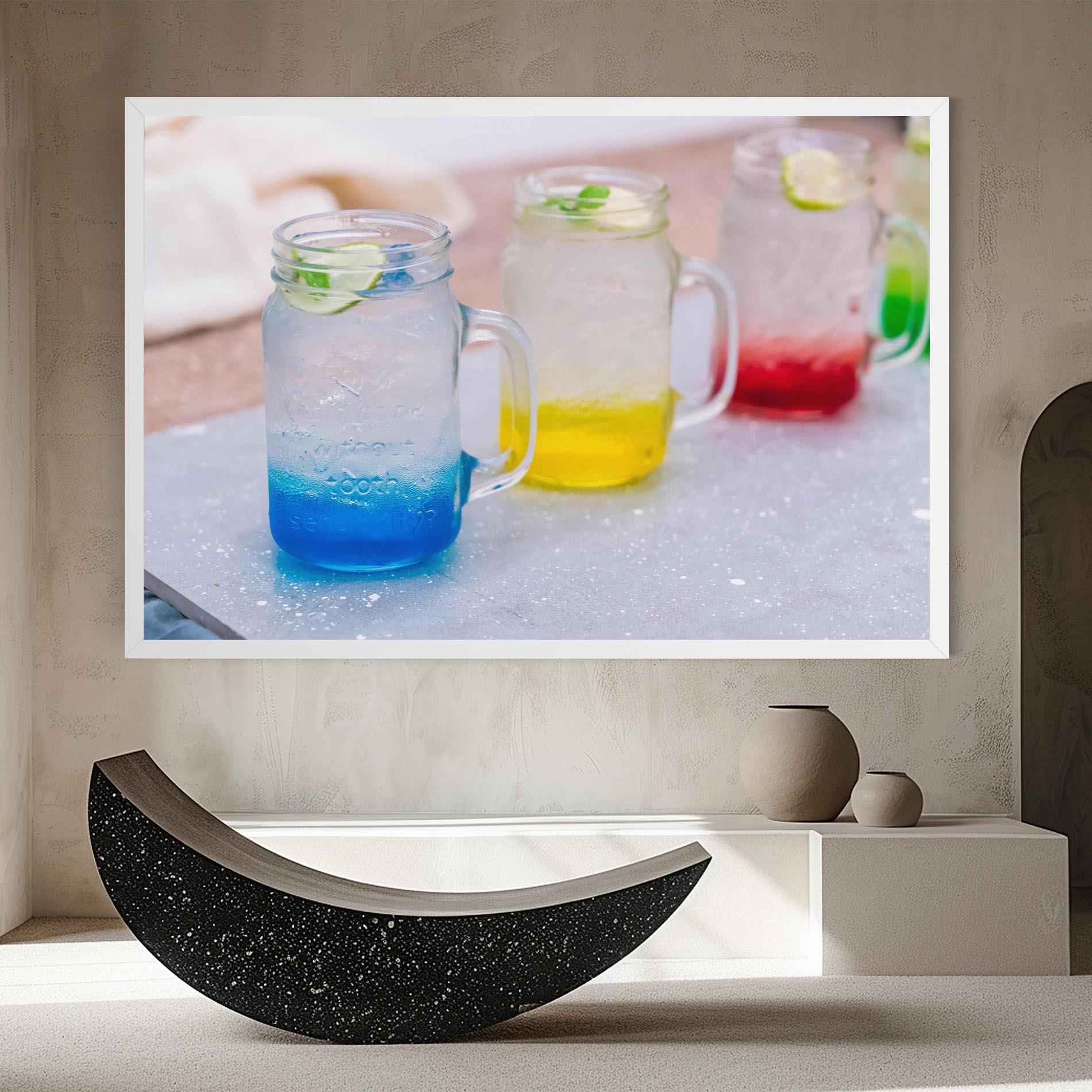 Leinwandbild Colorful Italian Soda mockup 8