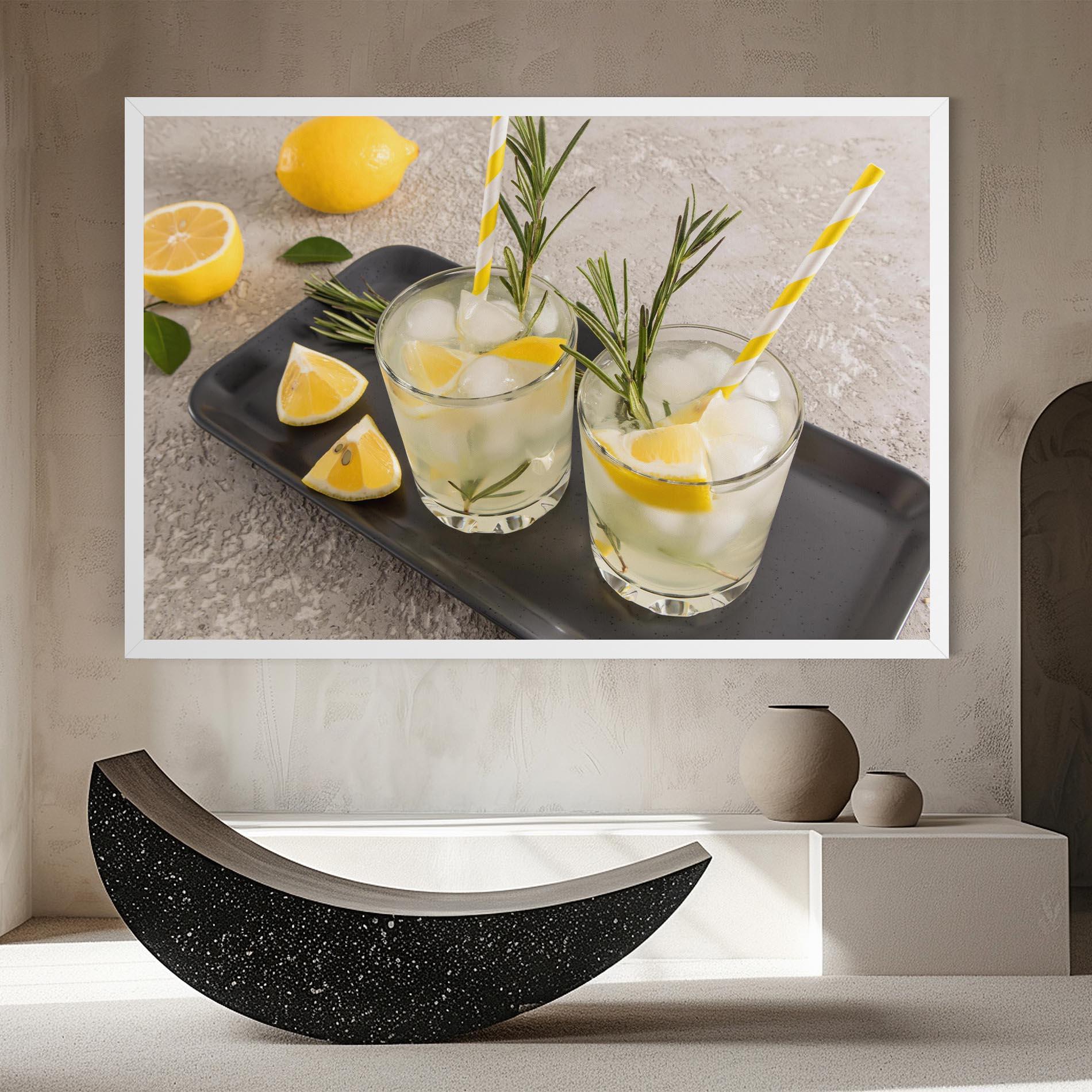 Leinwandbild Fruit Vitamin Water mockup 8