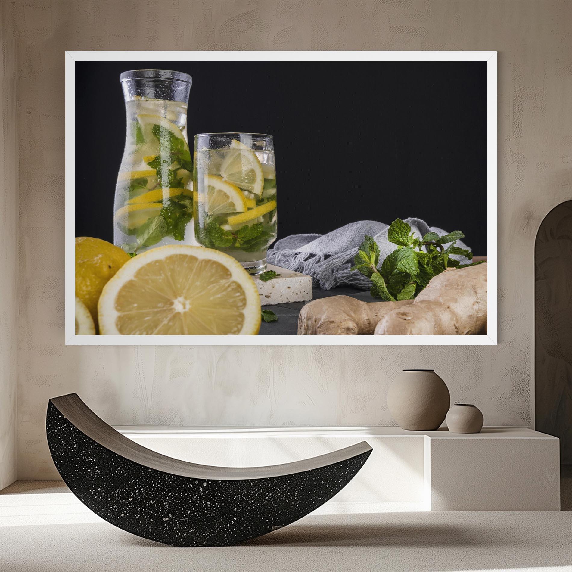 Leinwandbild Ginger Lemonade mockup 8