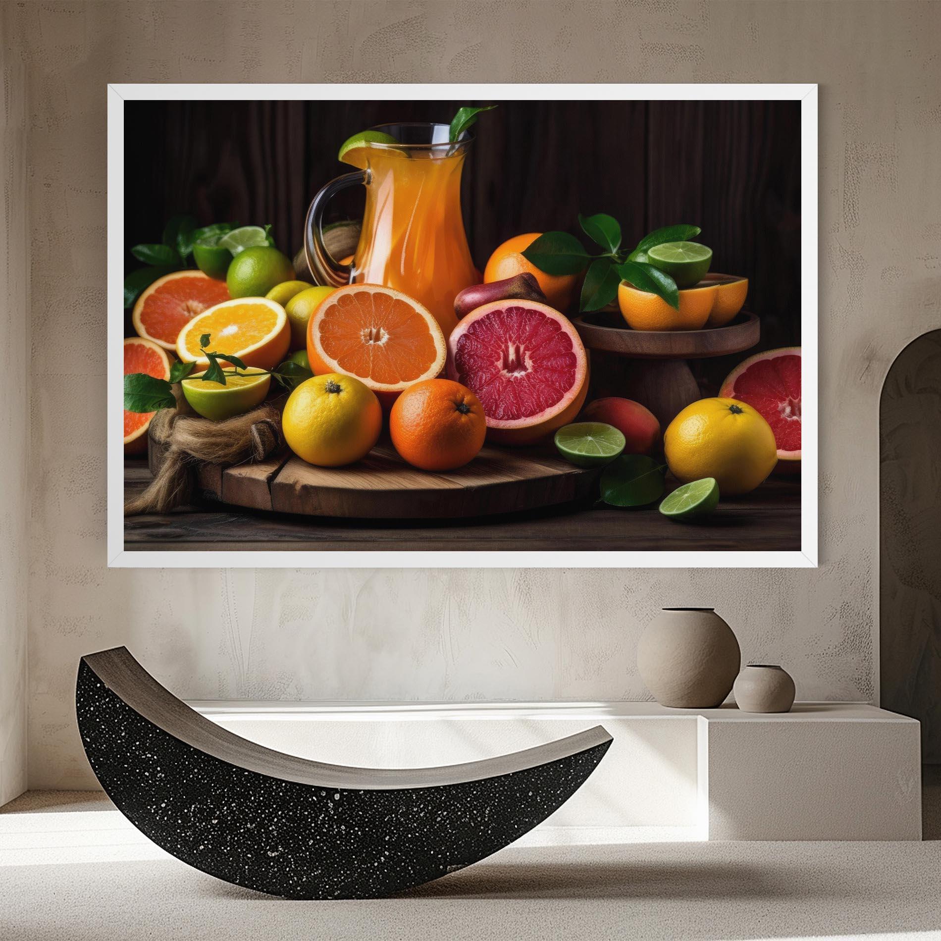 Leinwandbild Glass Of Orange Juice mockup 8