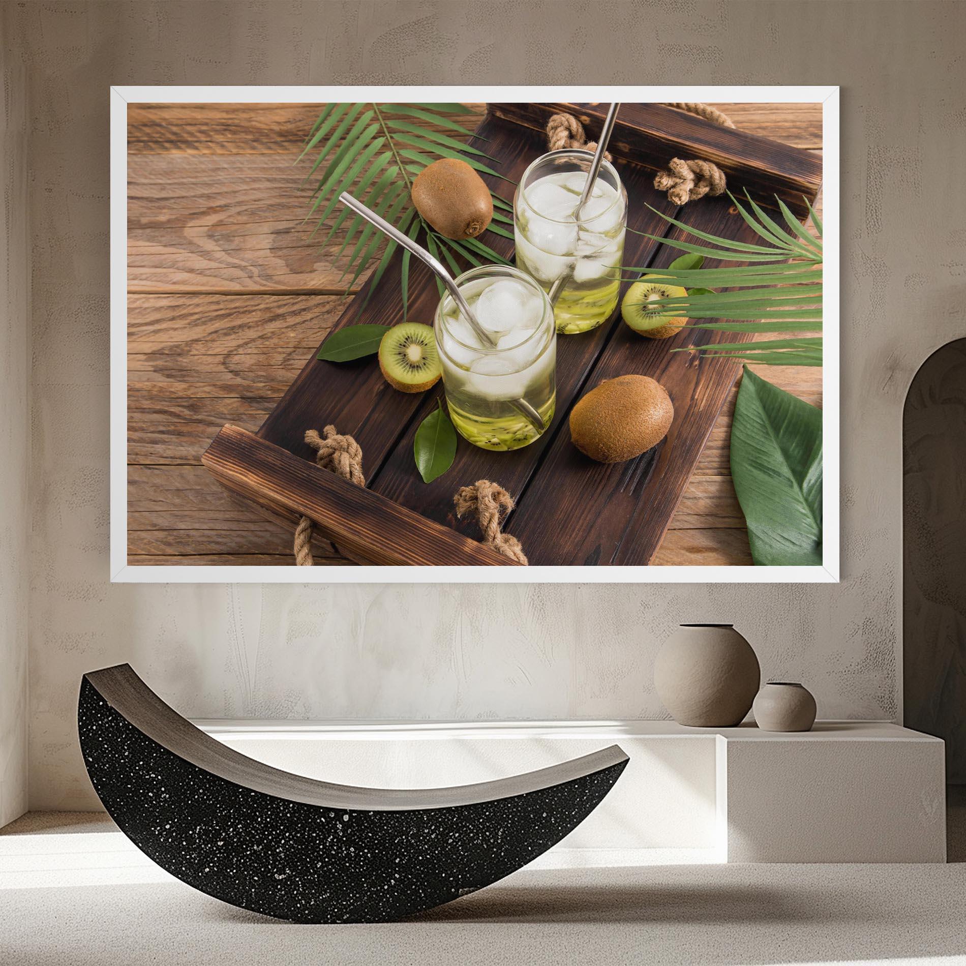Leinwandbild Kiwi Drinks mockup 8