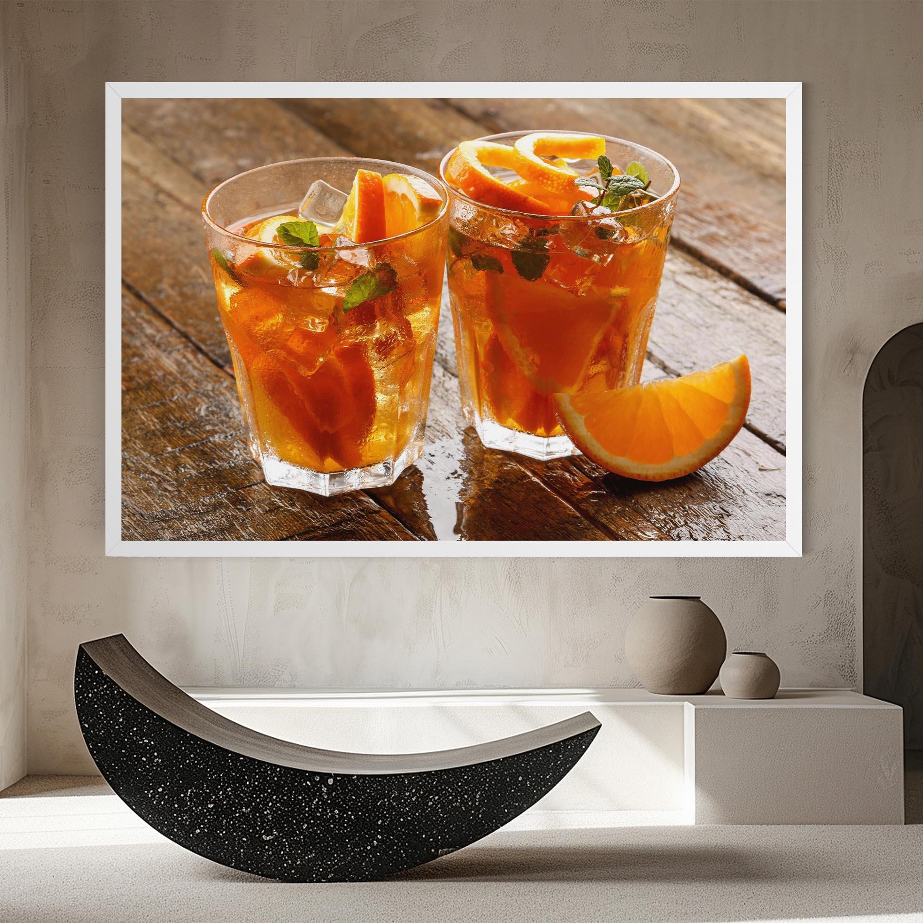 Leinwandbild Orange Lemonade mockup 8