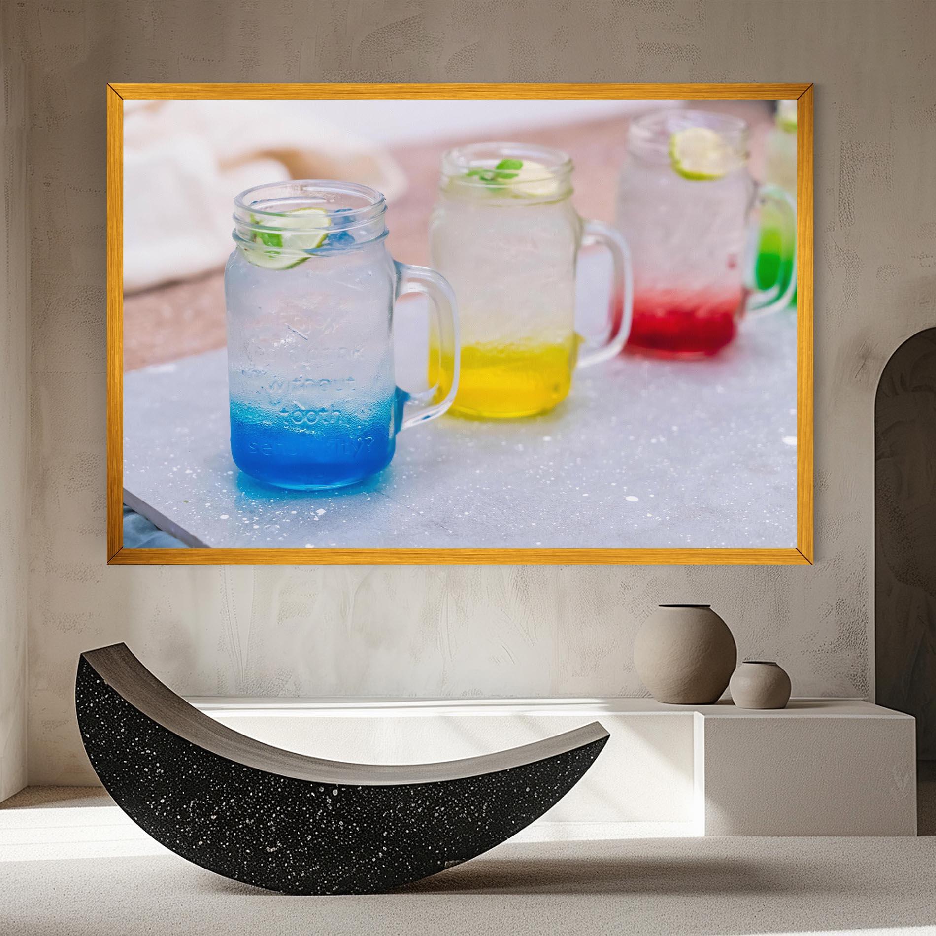 Leinwandbild Colorful Italian Soda mockup 8
