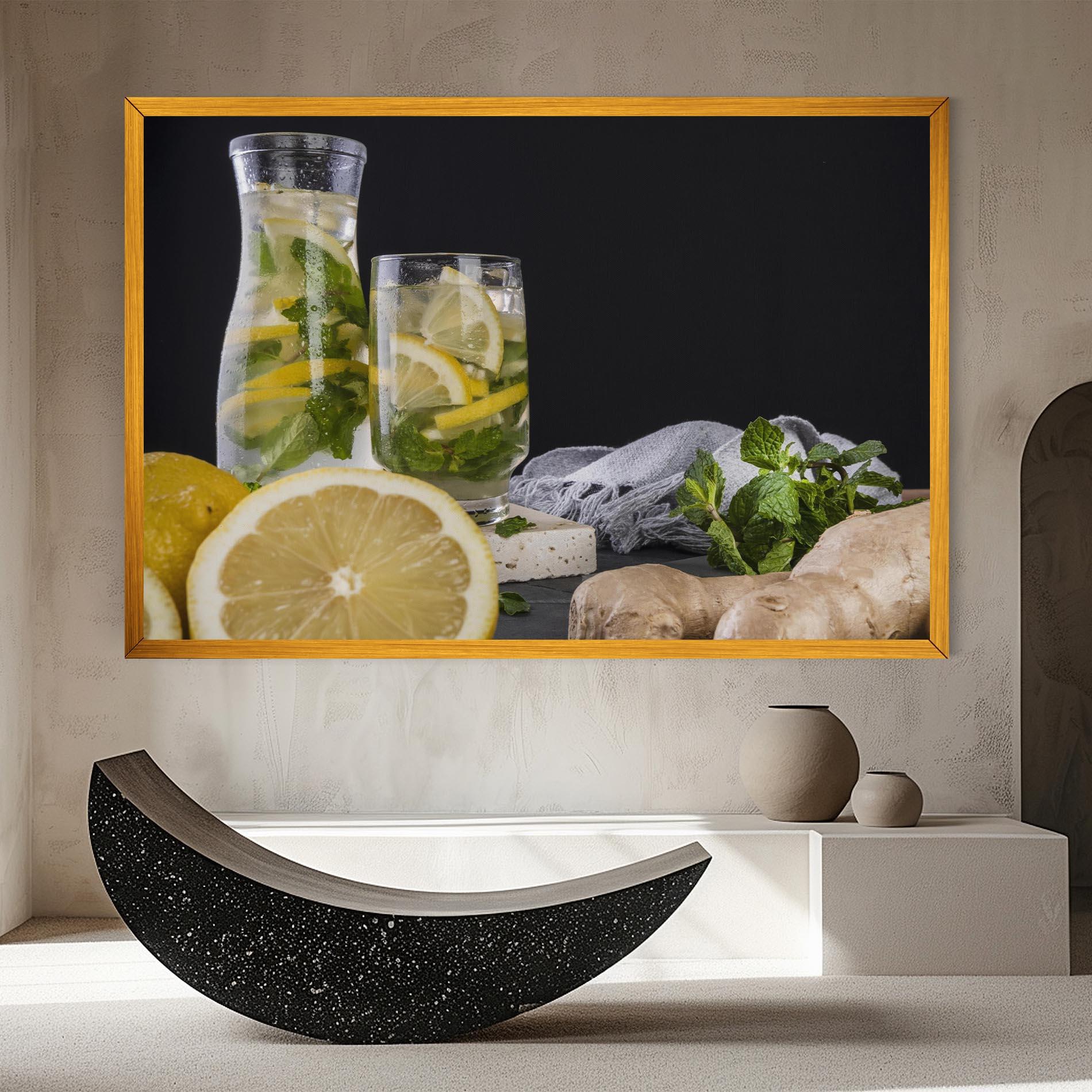 Leinwandbild Ginger Lemonade mockup 8