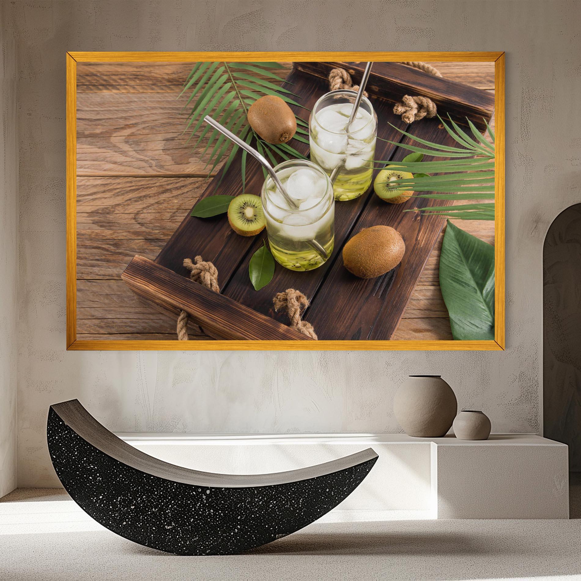 Leinwandbild Kiwi Drinks mockup 8