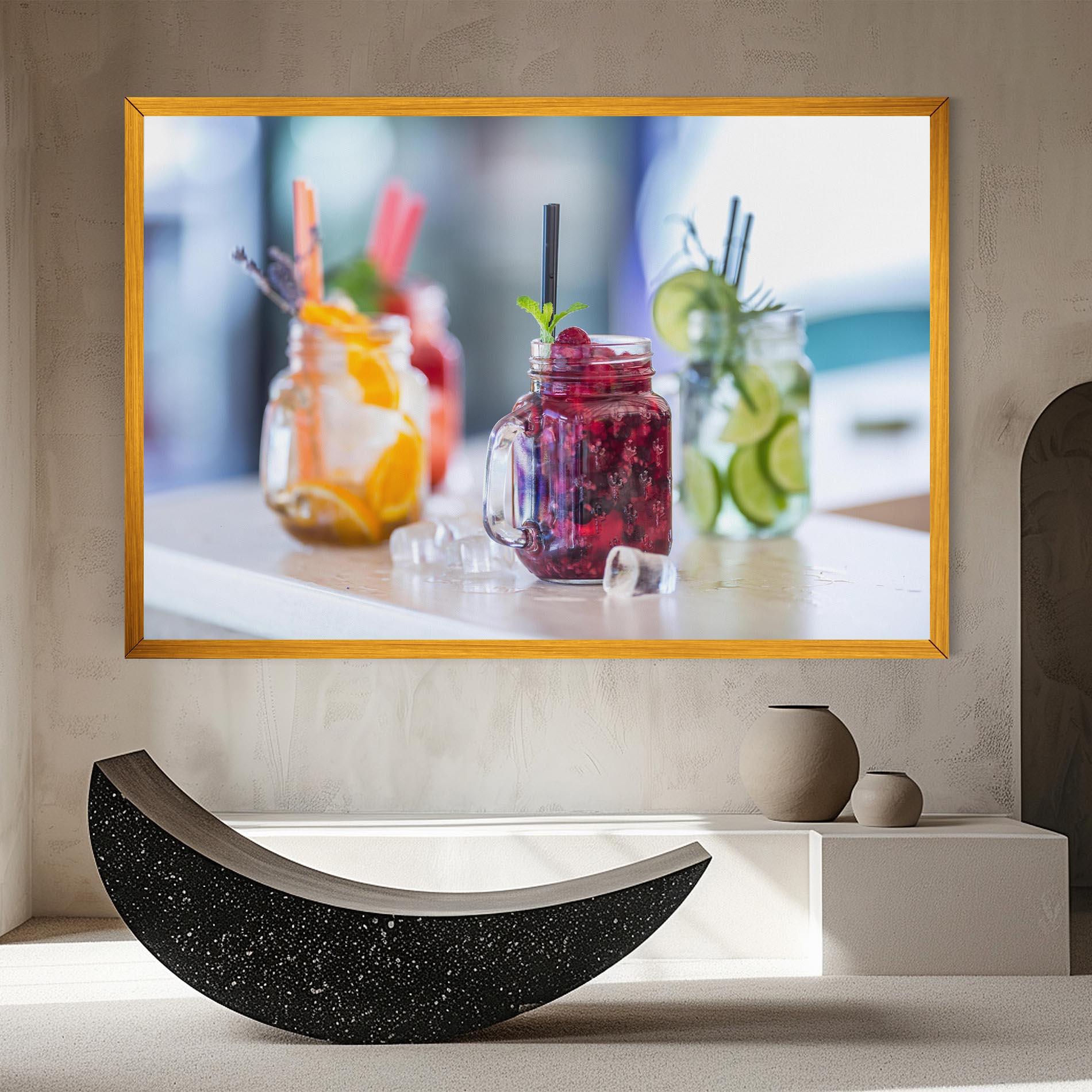 Leinwandbild Orange Lime Lemonades mockup 8