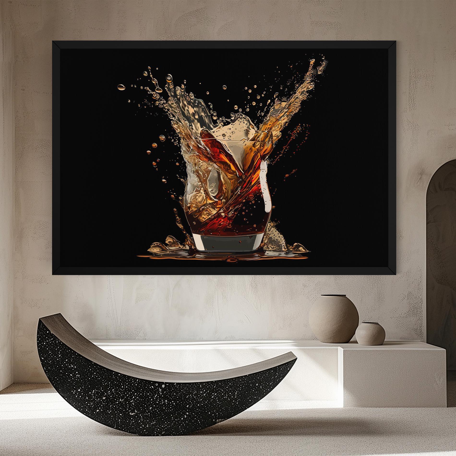 Leinwandbild Cola Splash mockup 8