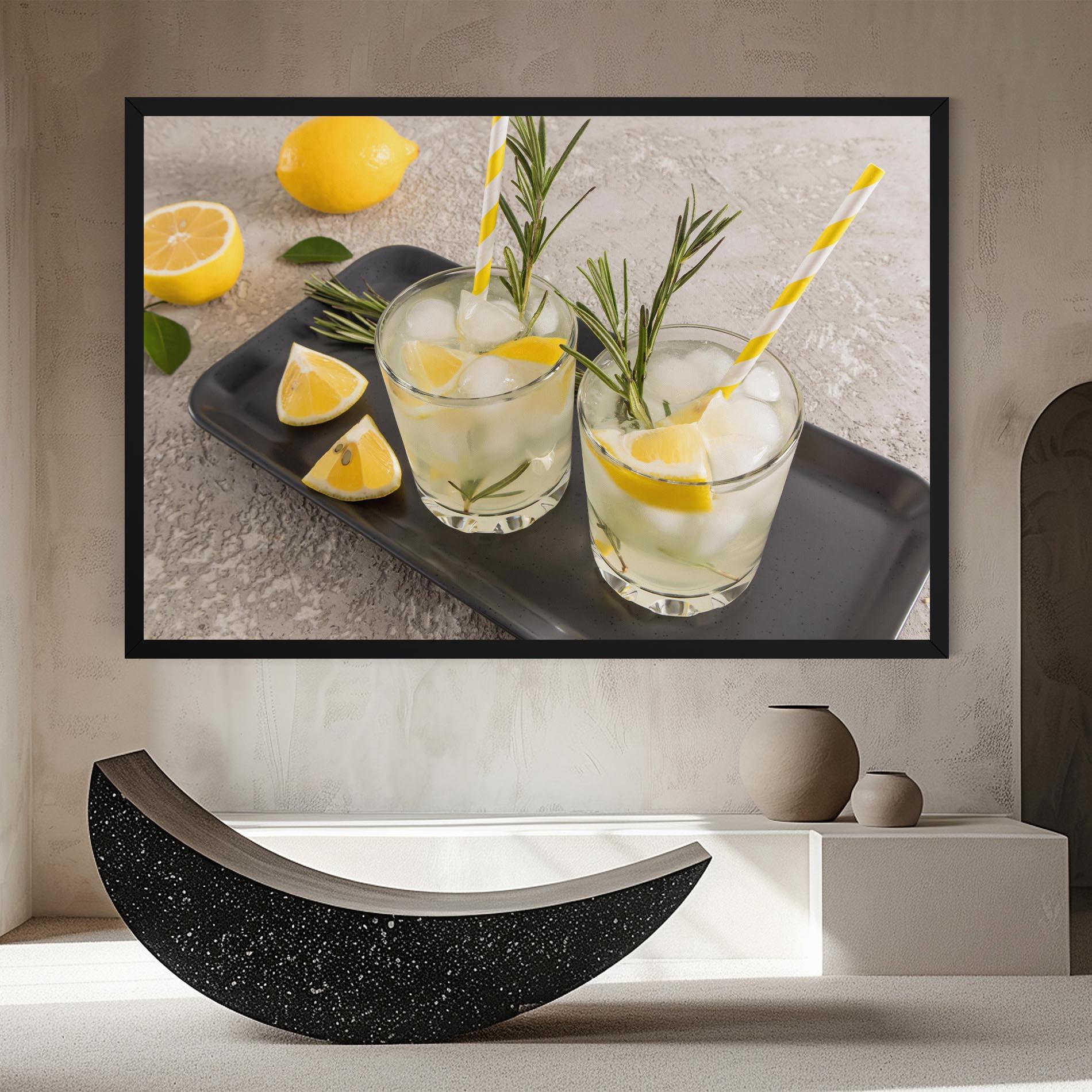 Leinwandbild Fruit Vitamin Water mockup 8