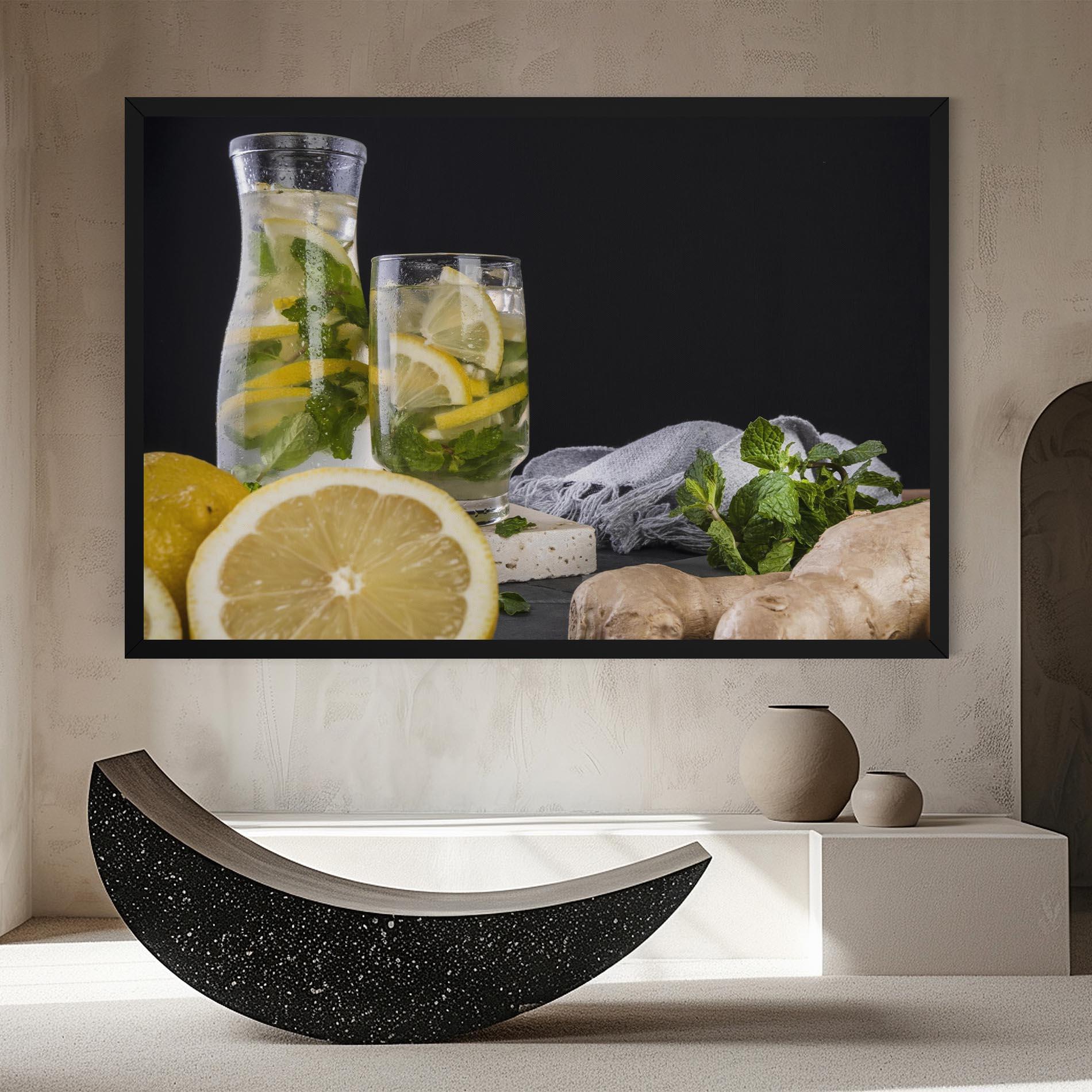 Leinwandbild Ginger Lemonade mockup 8