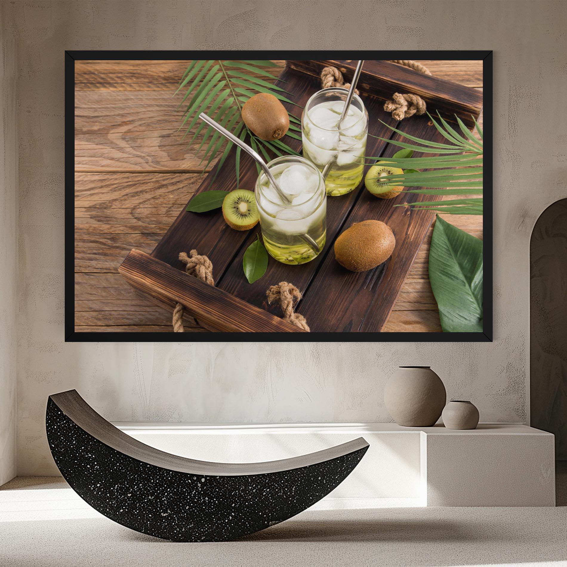 Leinwandbild Kiwi Drinks mockup 8