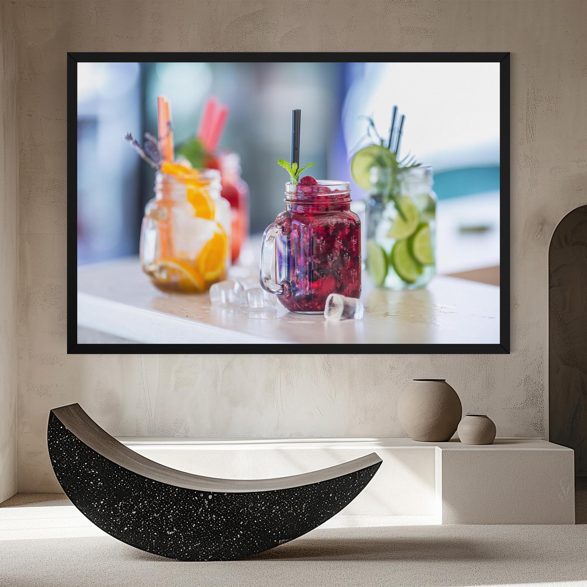 Leinwandbild Orange Lime Lemonades mockup 8