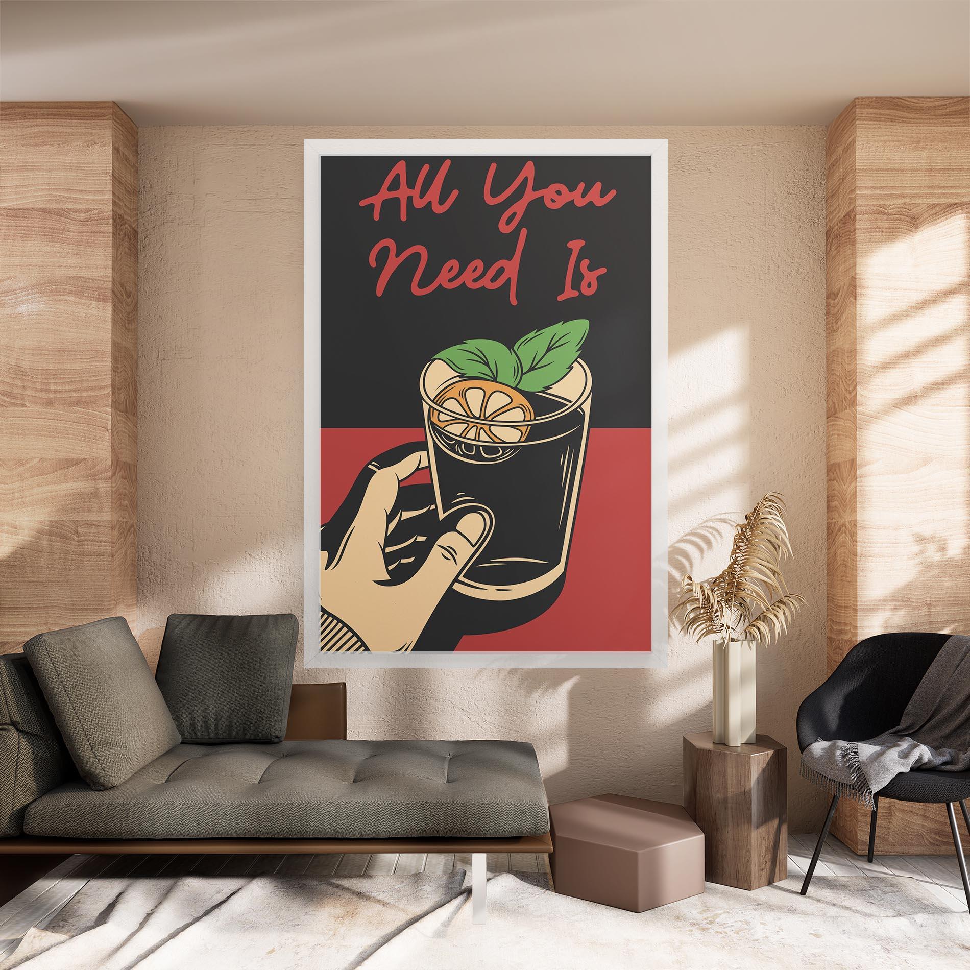 Leinwandbild All U Need mockup 8