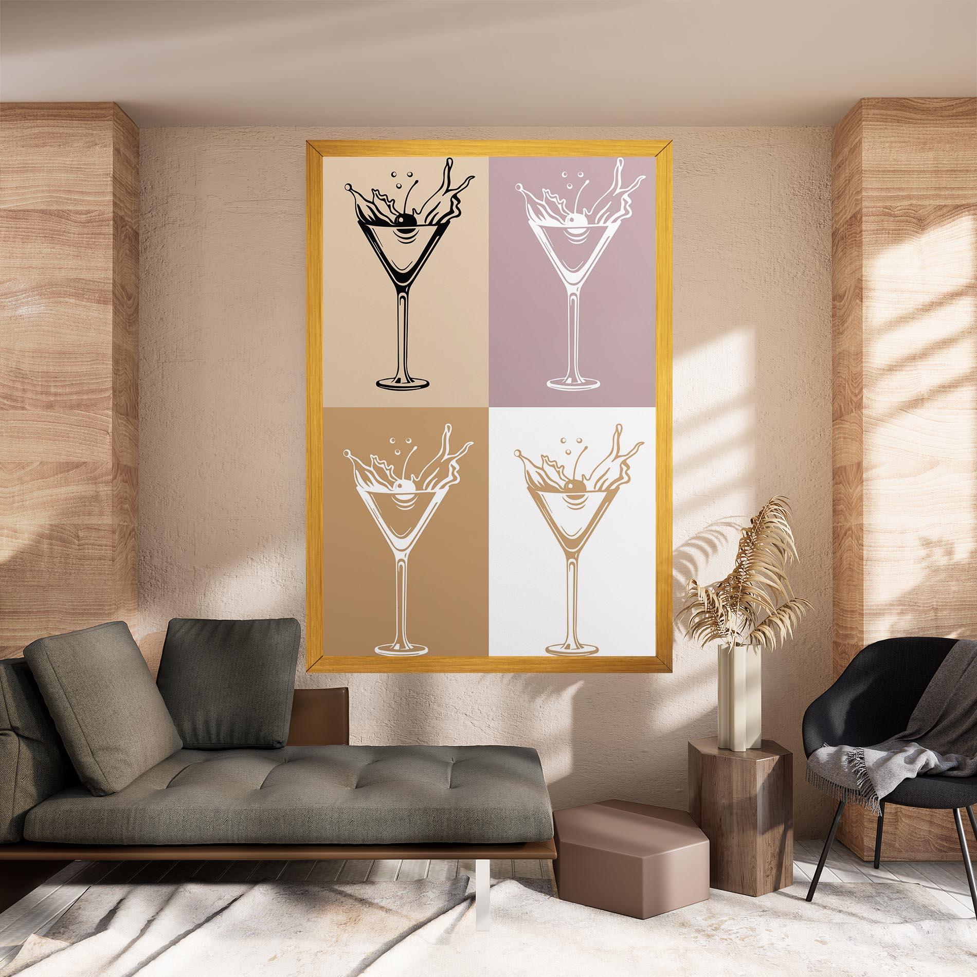 Leinwandbild Drinks Mix mockup 8