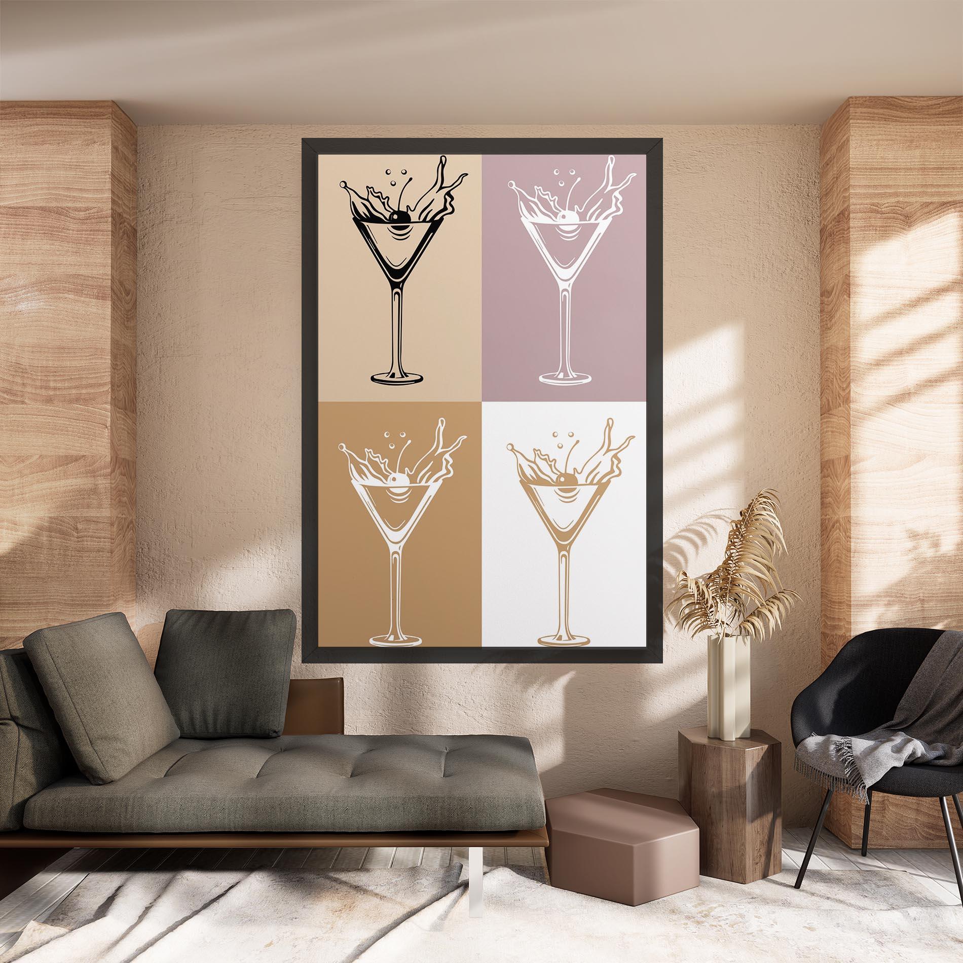 Leinwandbild Drinks Mix mockup 8