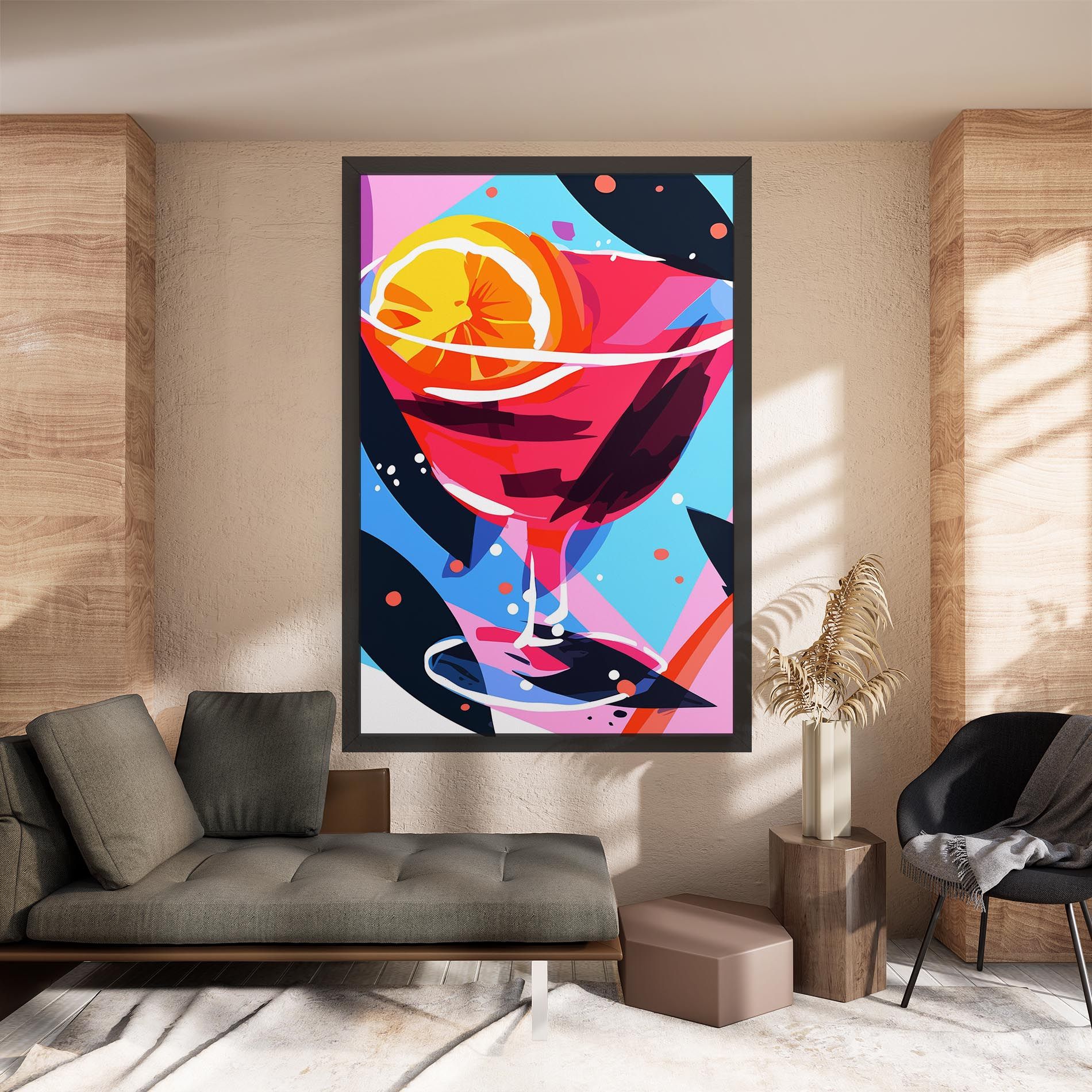 Red Cocktail Art mockup 8