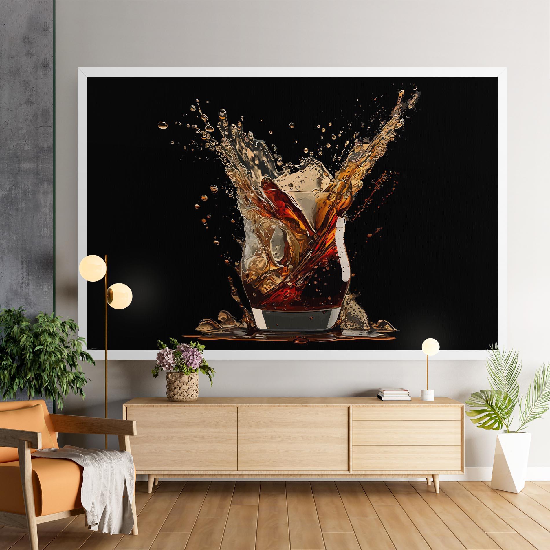 Leinwandbild Cola Splash mockup 9