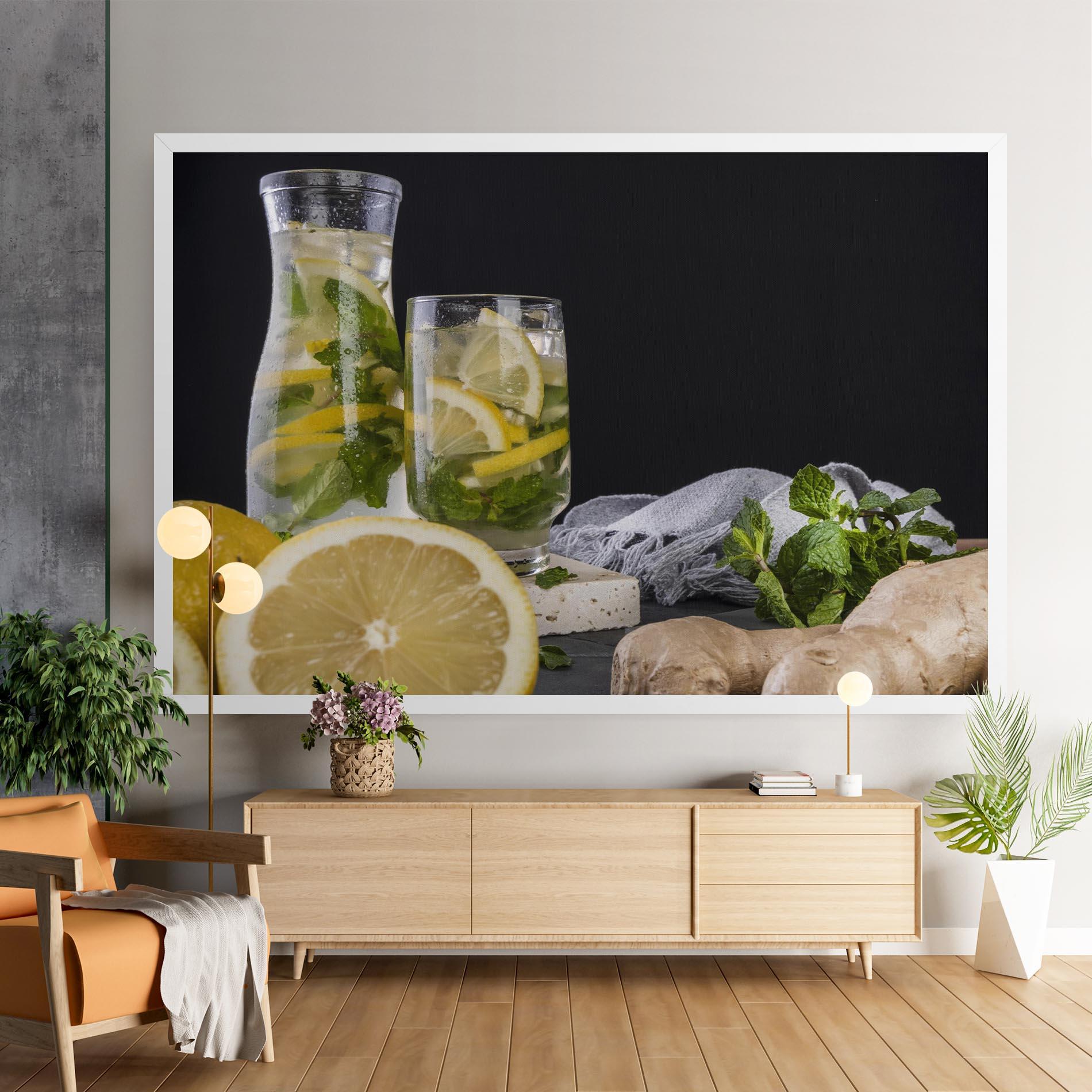 Leinwandbild Ginger Lemonade mockup 9