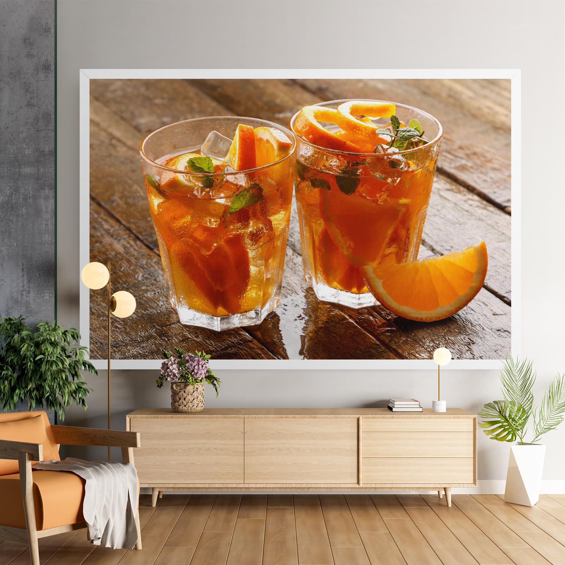 Leinwandbild Orange Lemonade mockup 9