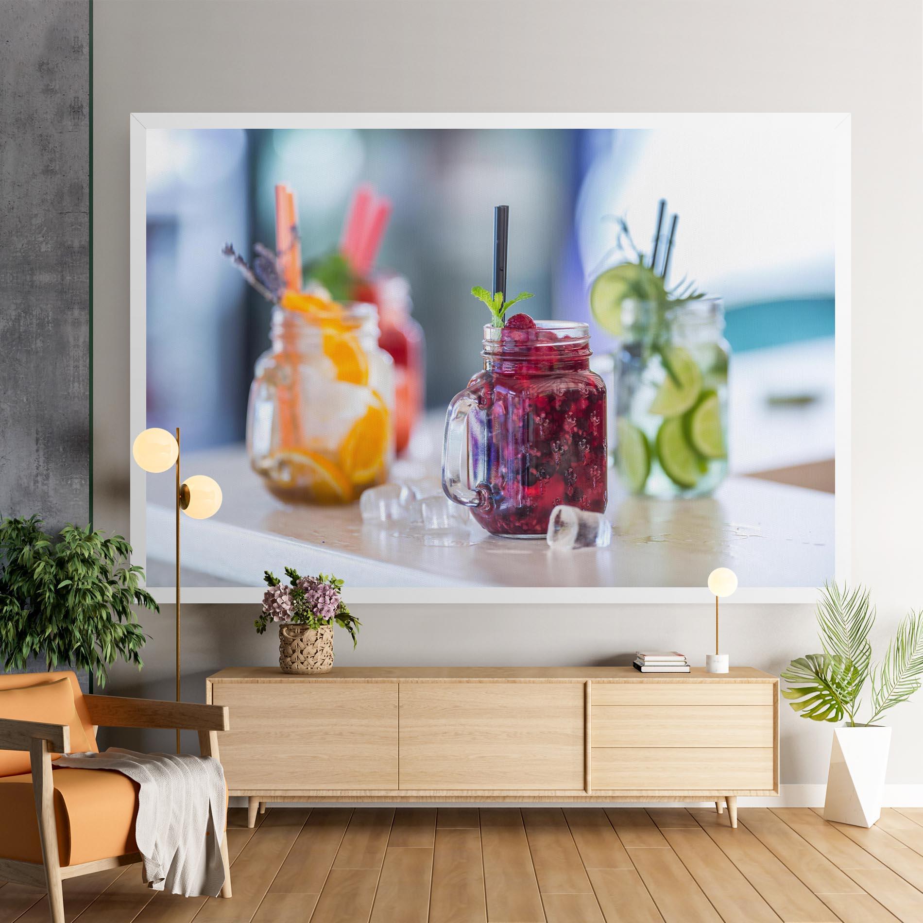 Leinwandbild Orange Lime Lemonades mockup 9