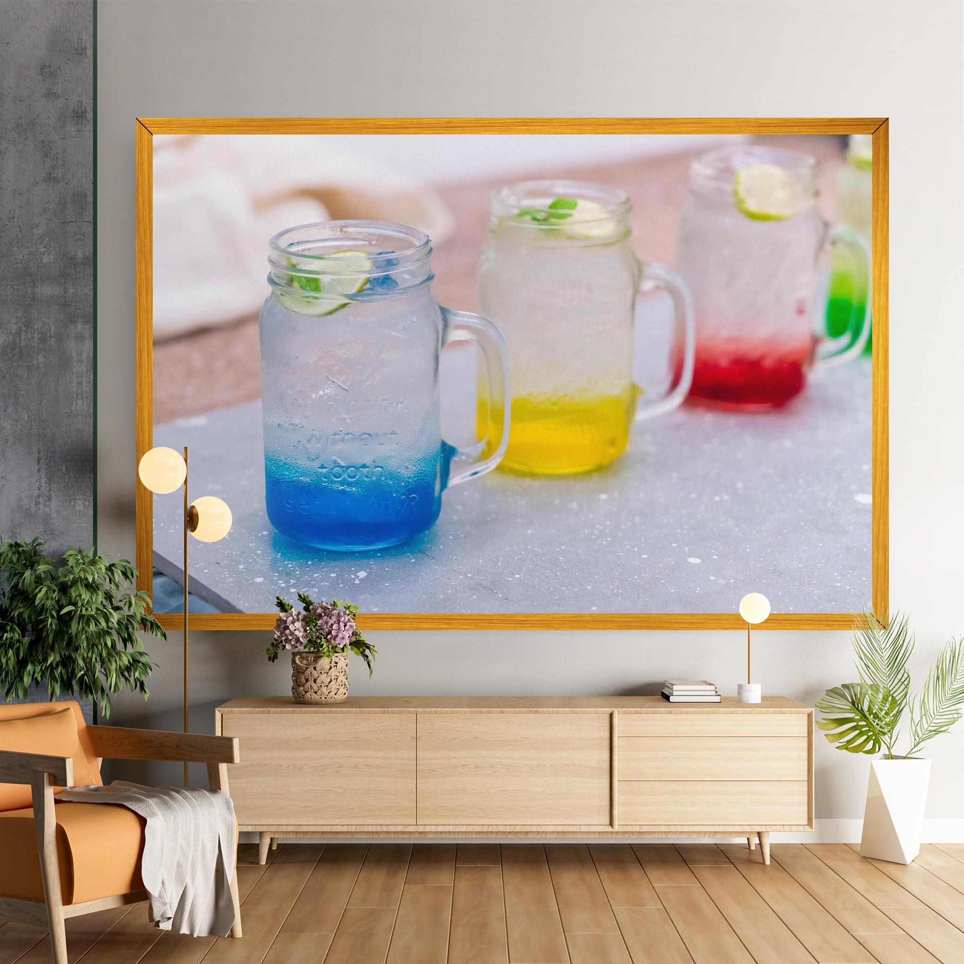 Leinwandbild Colorful Italian Soda mockup 9