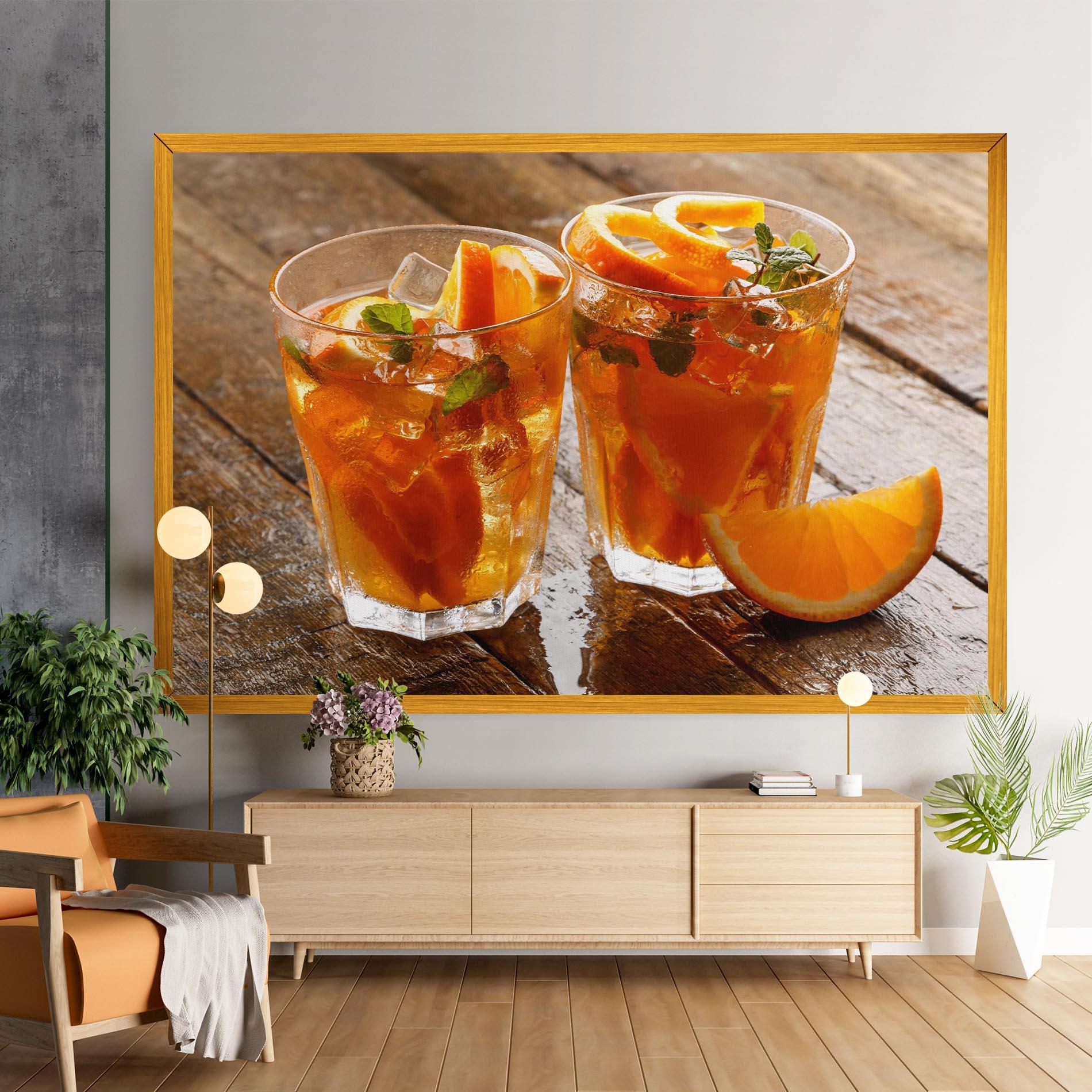 Leinwandbild Orange Lemonade mockup 9