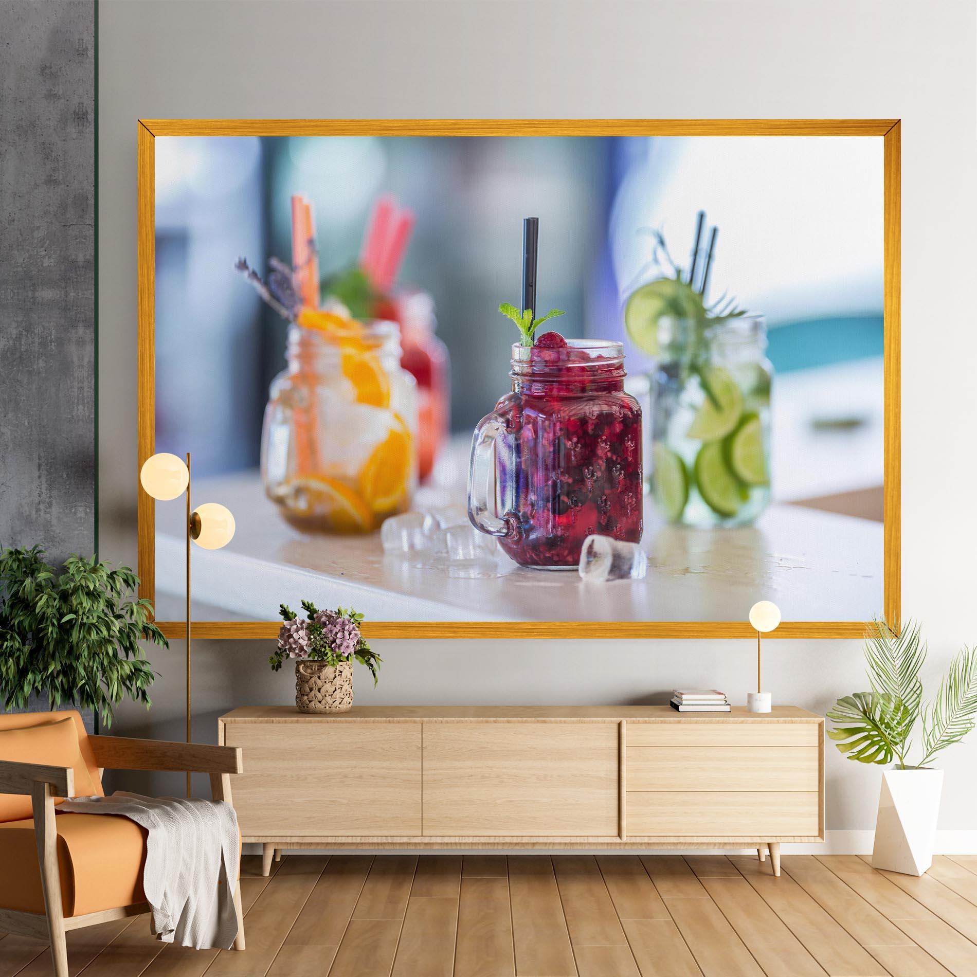 Leinwandbild Orange Lime Lemonades mockup 9