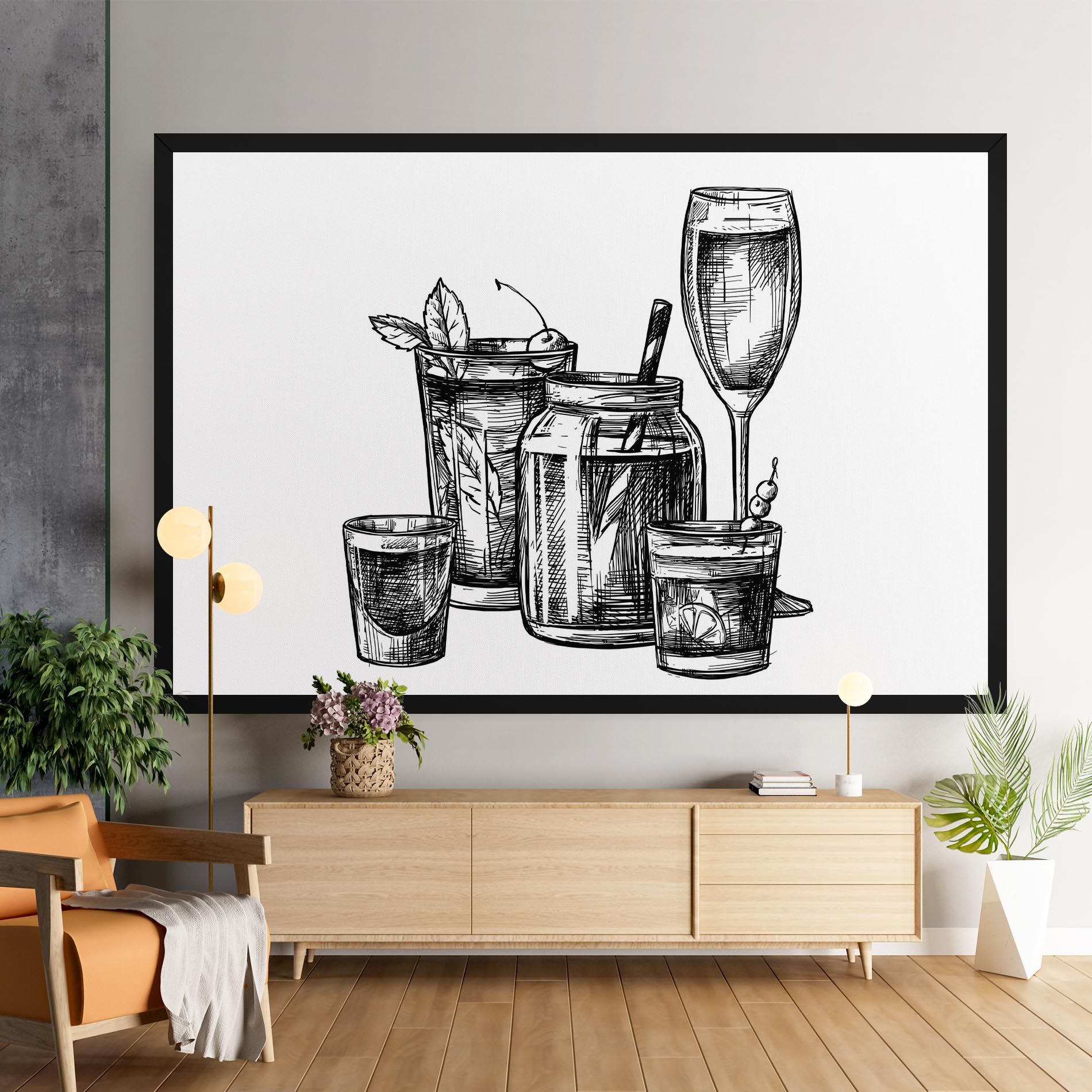 Black Line Drinks mockup 9