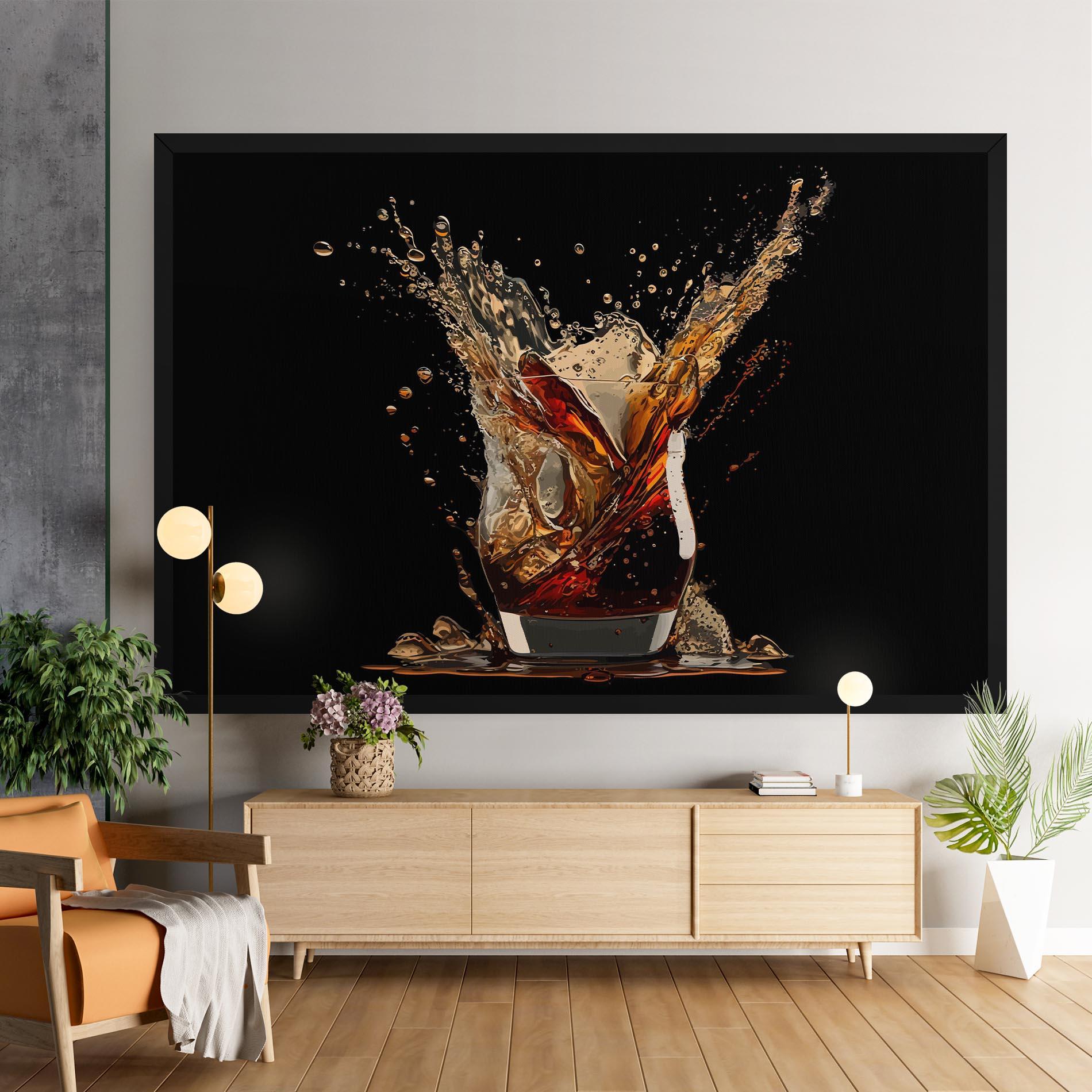 Leinwandbild Cola Splash mockup 9