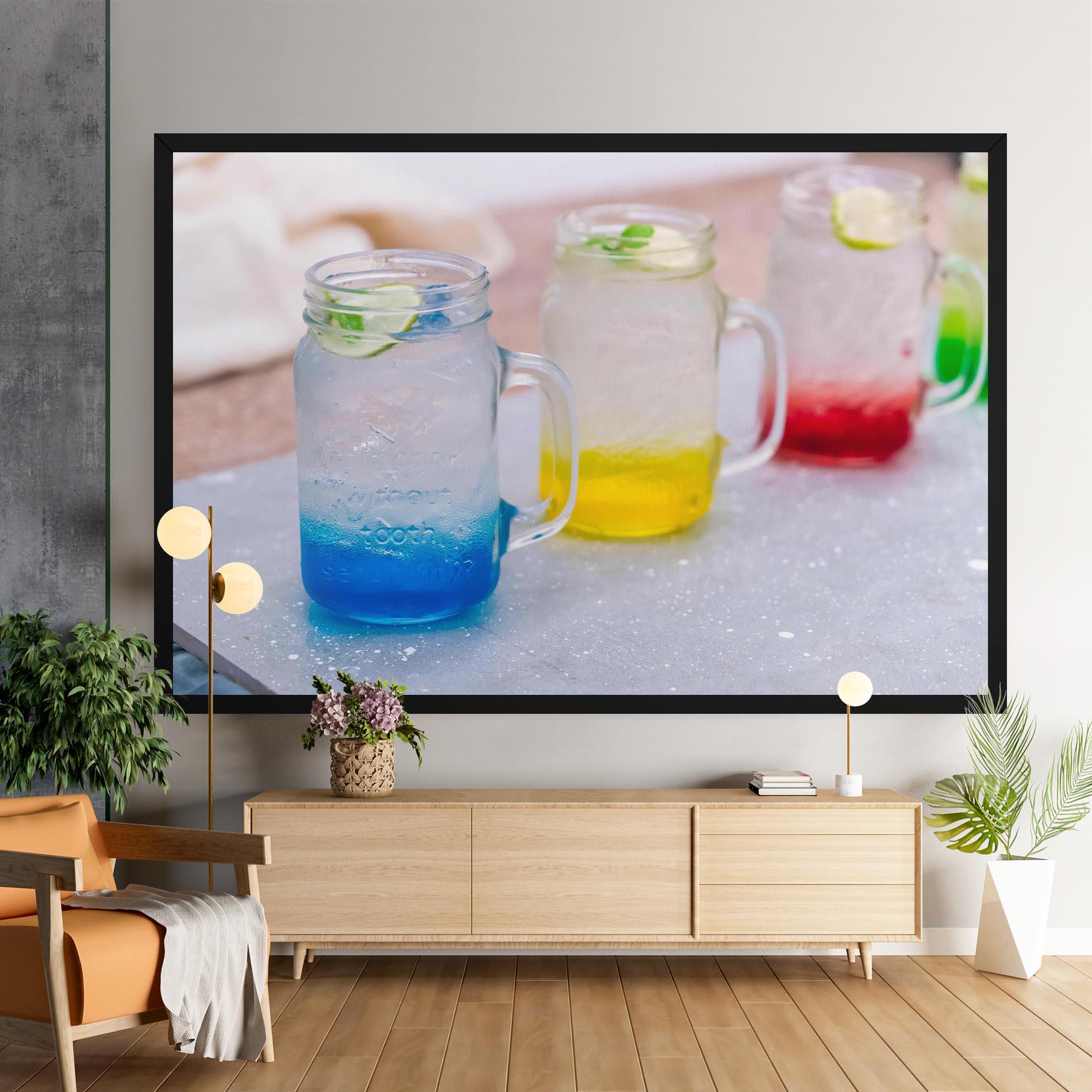 Leinwandbild Colorful Italian Soda mockup 9