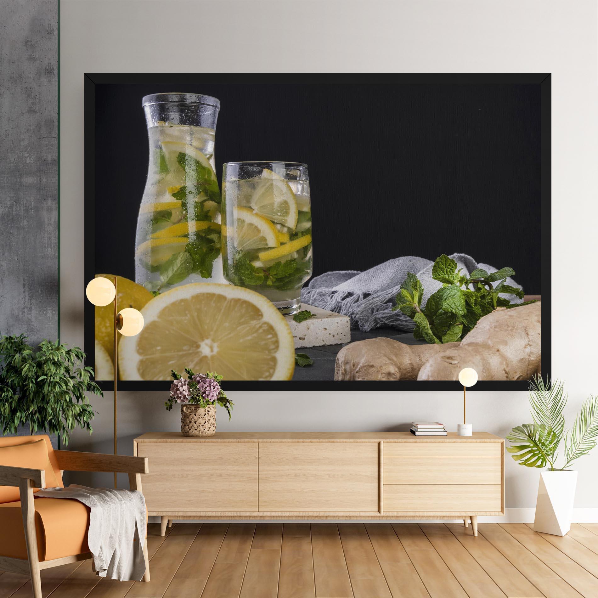 Leinwandbild Ginger Lemonade mockup 9