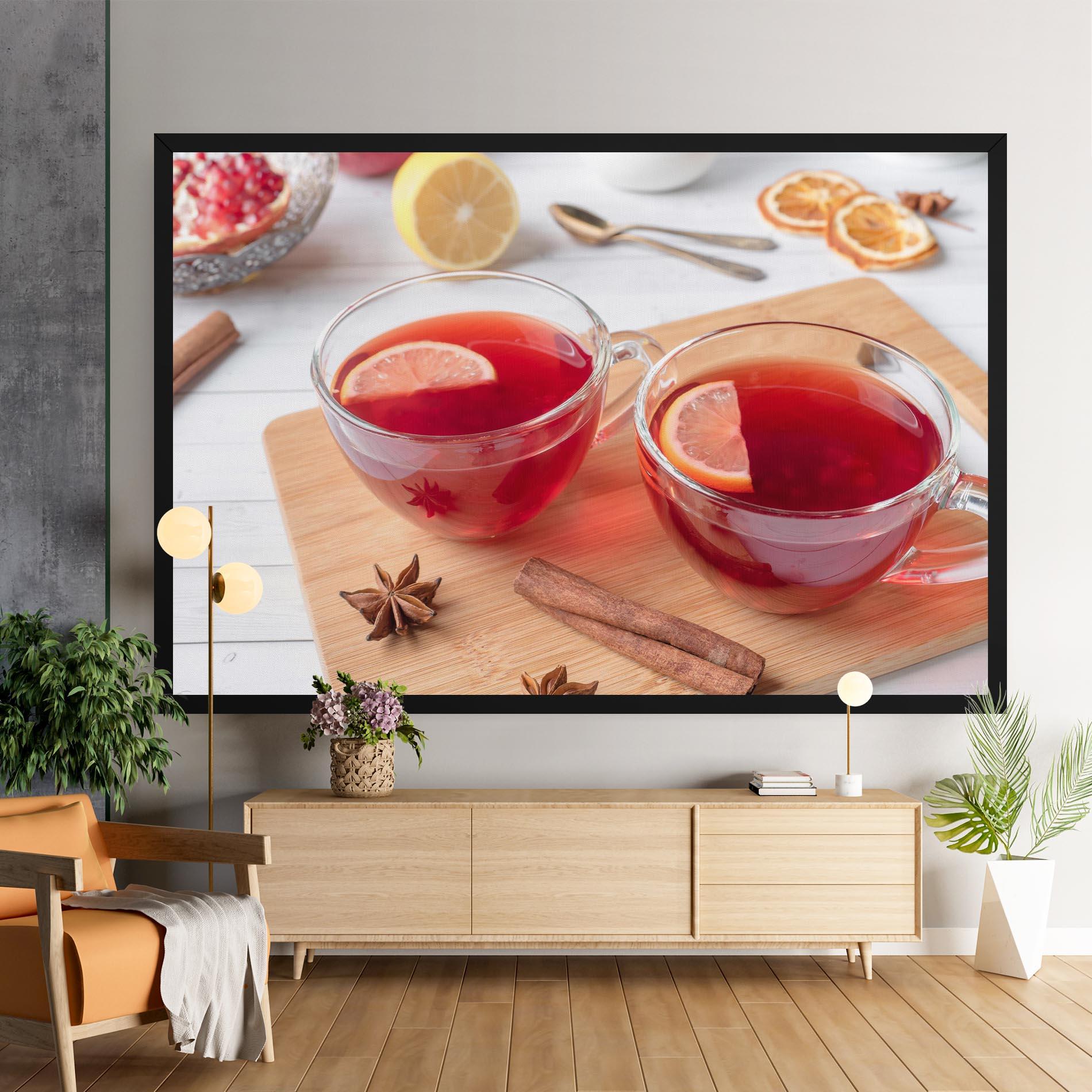 Leinwandbild Pomegranate Lemon mockup 9