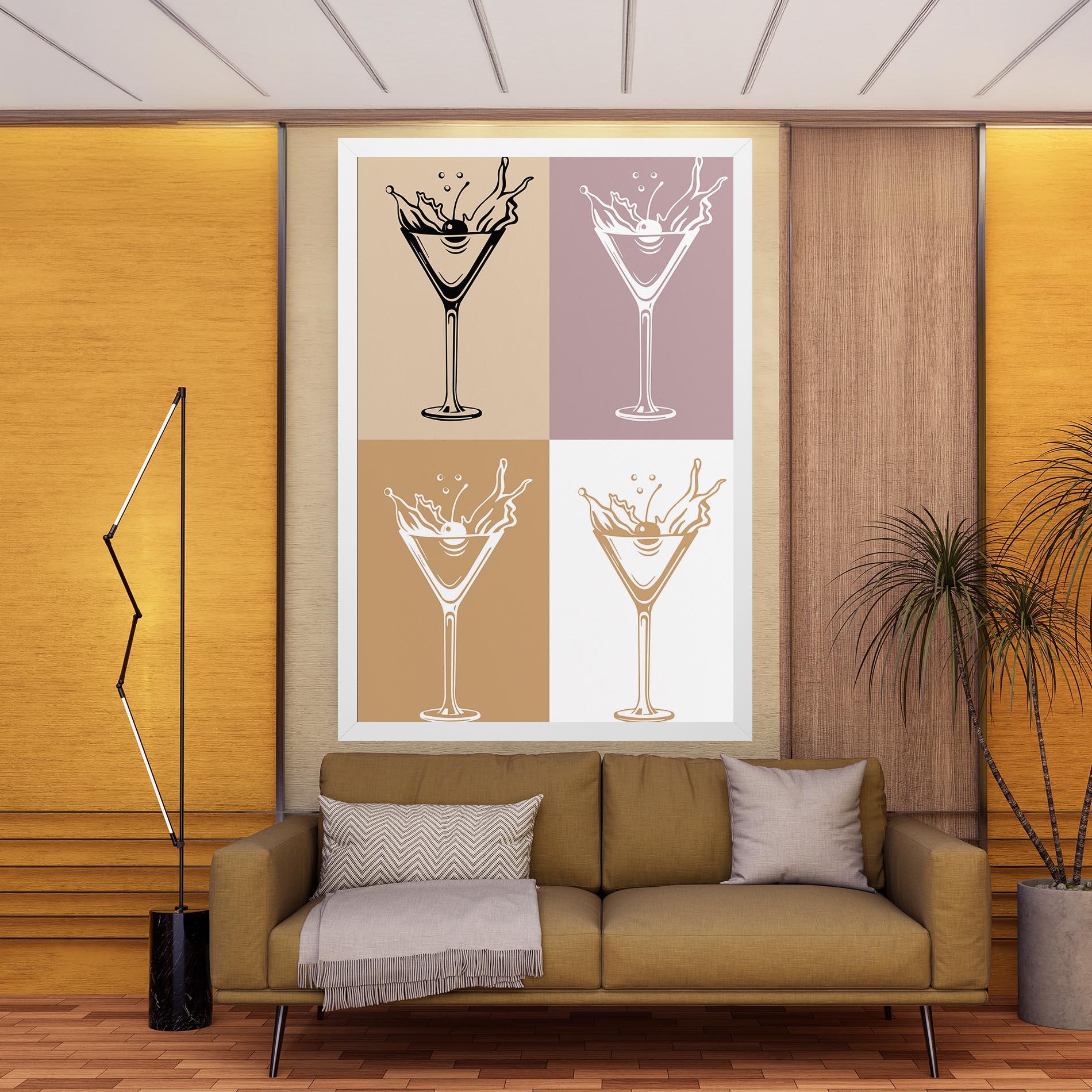 Leinwandbild Drinks Mix mockup 9