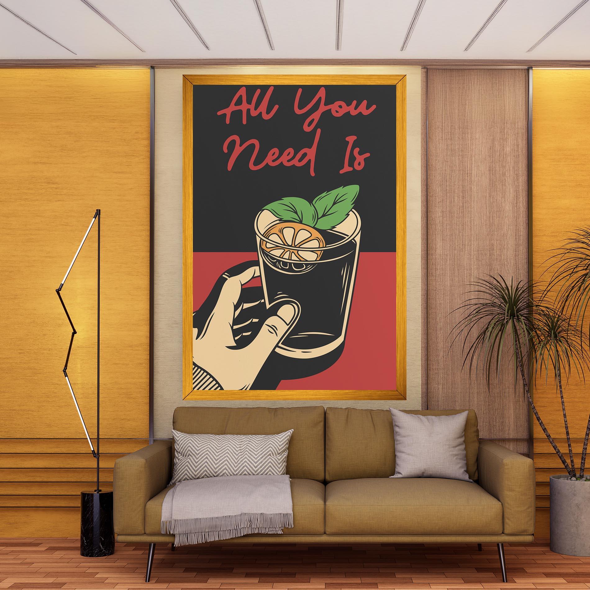 Leinwandbild All U Need mockup 9