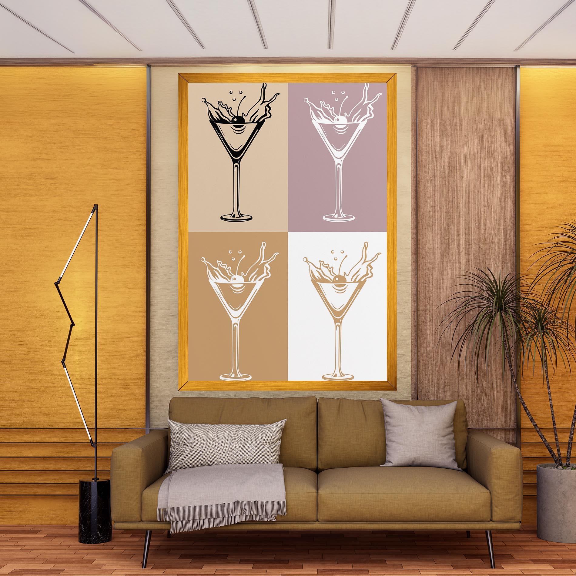 Leinwandbild Drinks Mix mockup 9