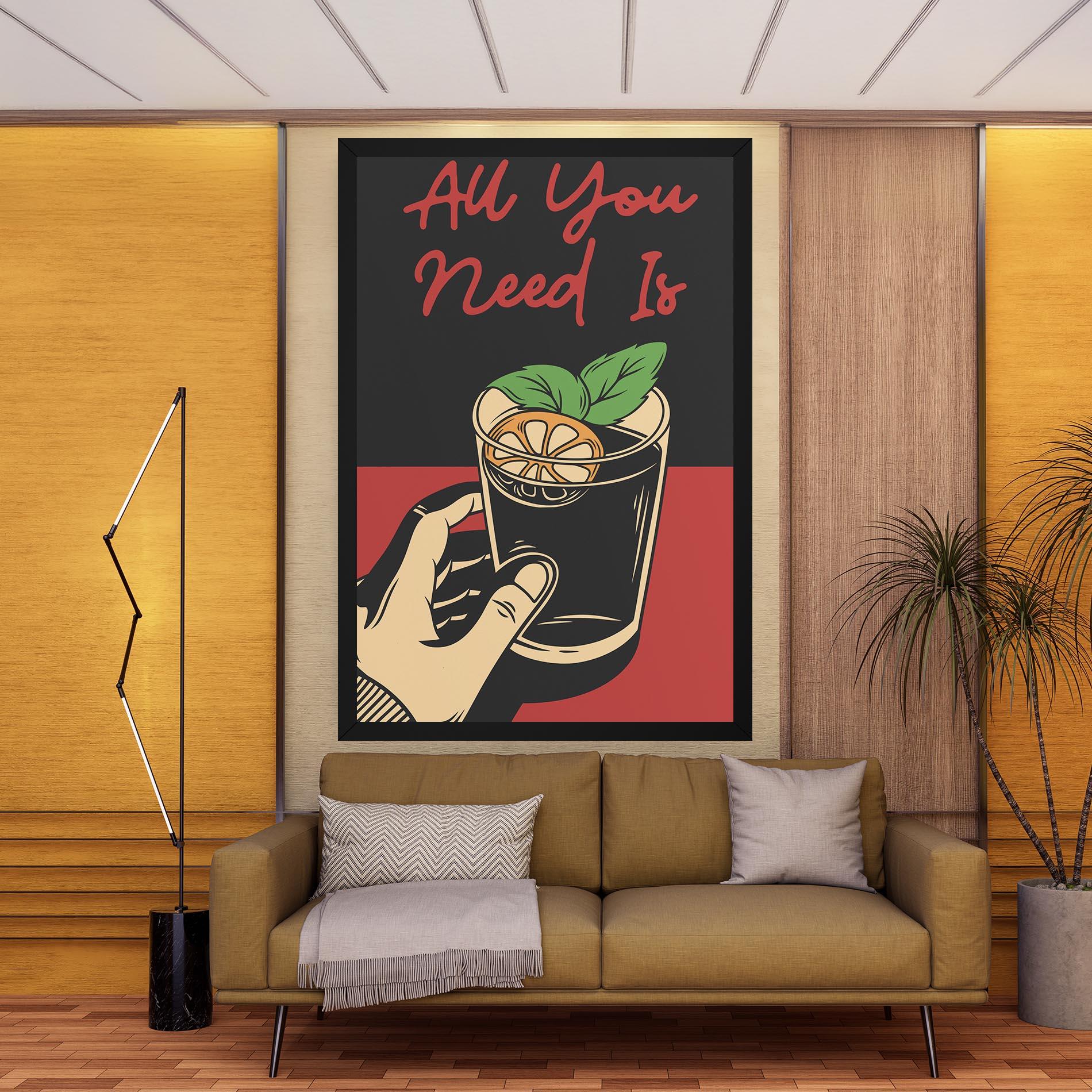 Leinwandbild All U Need mockup 9