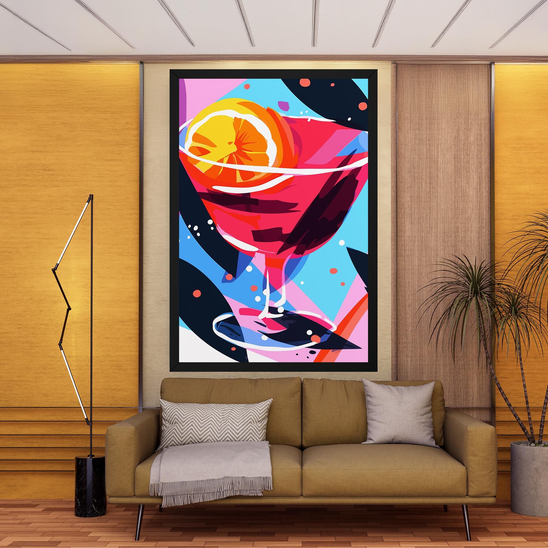 Red Cocktail Art mockup 9