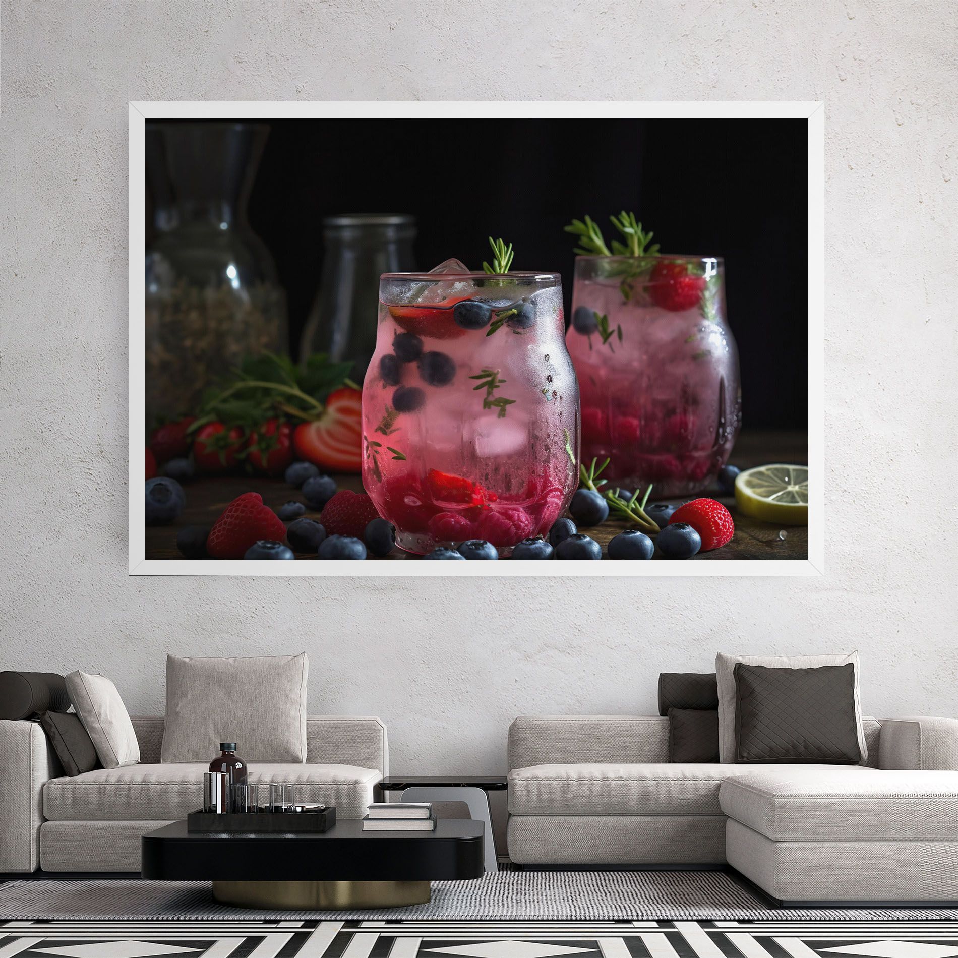 Berry Ice Drink mockup 2