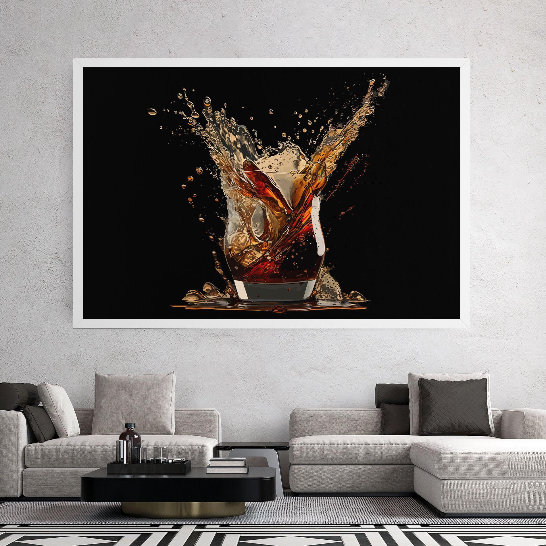 Leinwandbild Cola Splash mockup 2
