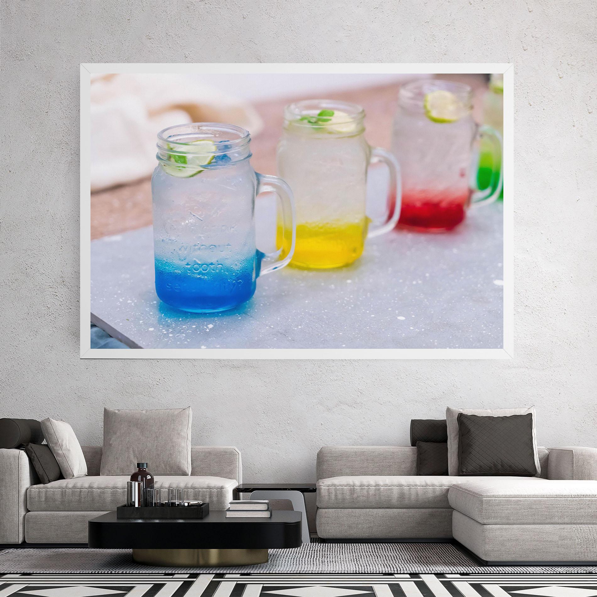 Leinwandbild Colorful Italian Soda mockup 2