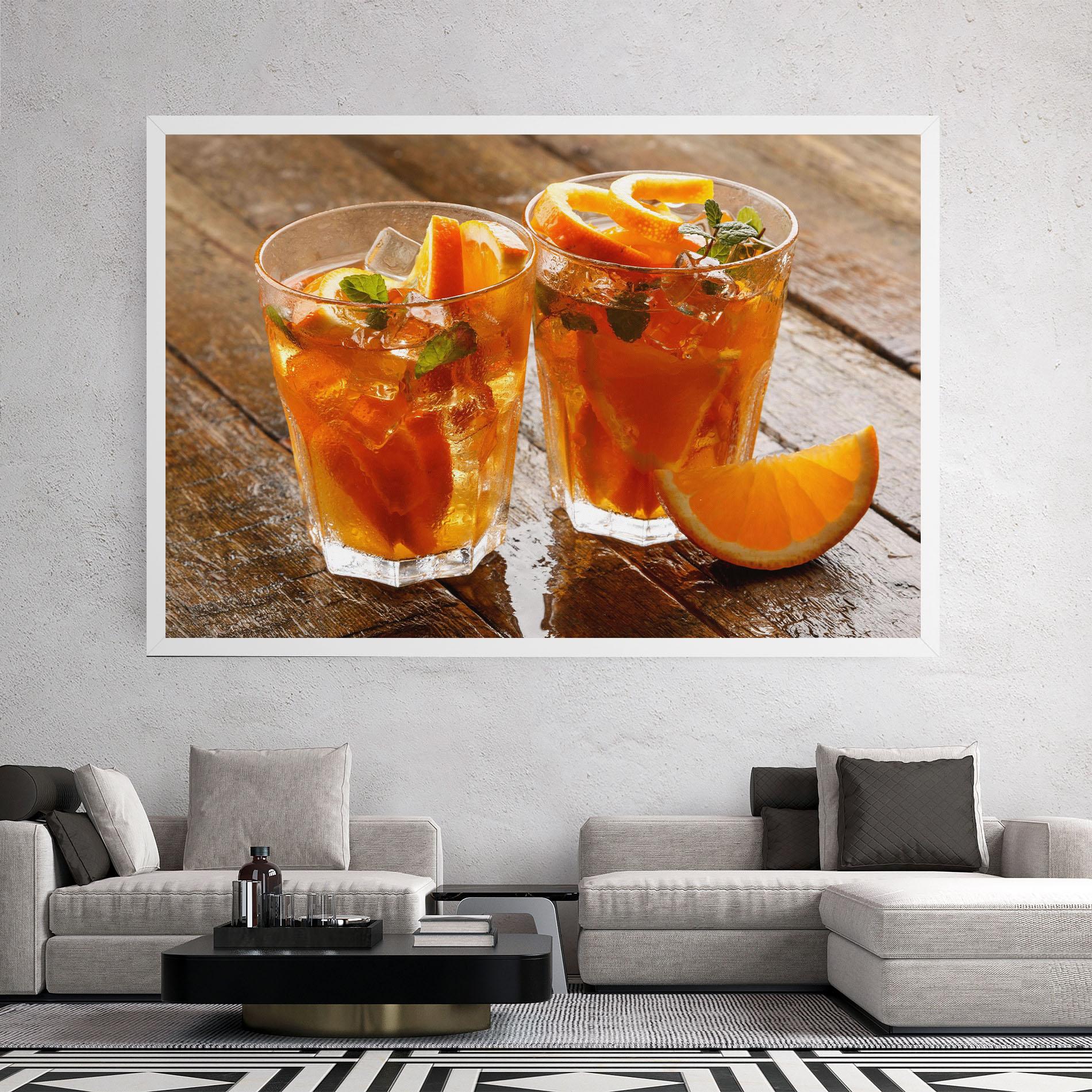 Leinwandbild Orange Lemonade mockup 2