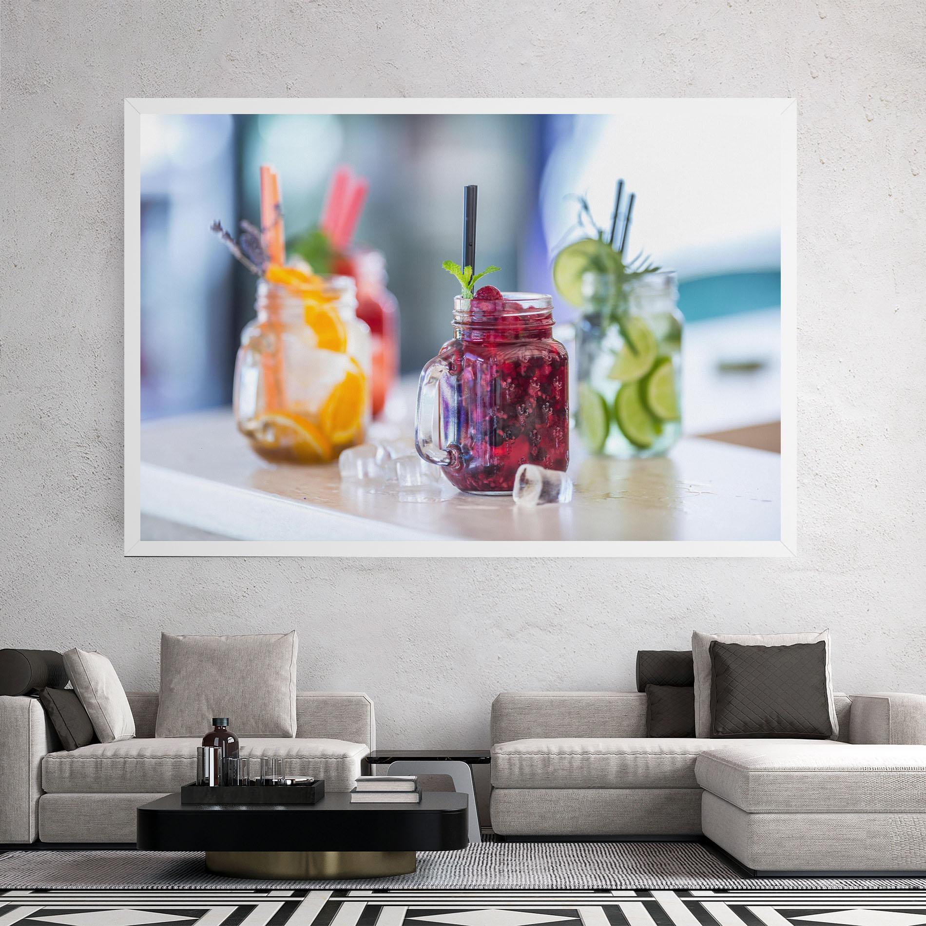 Leinwandbild Orange Lime Lemonades mockup 2