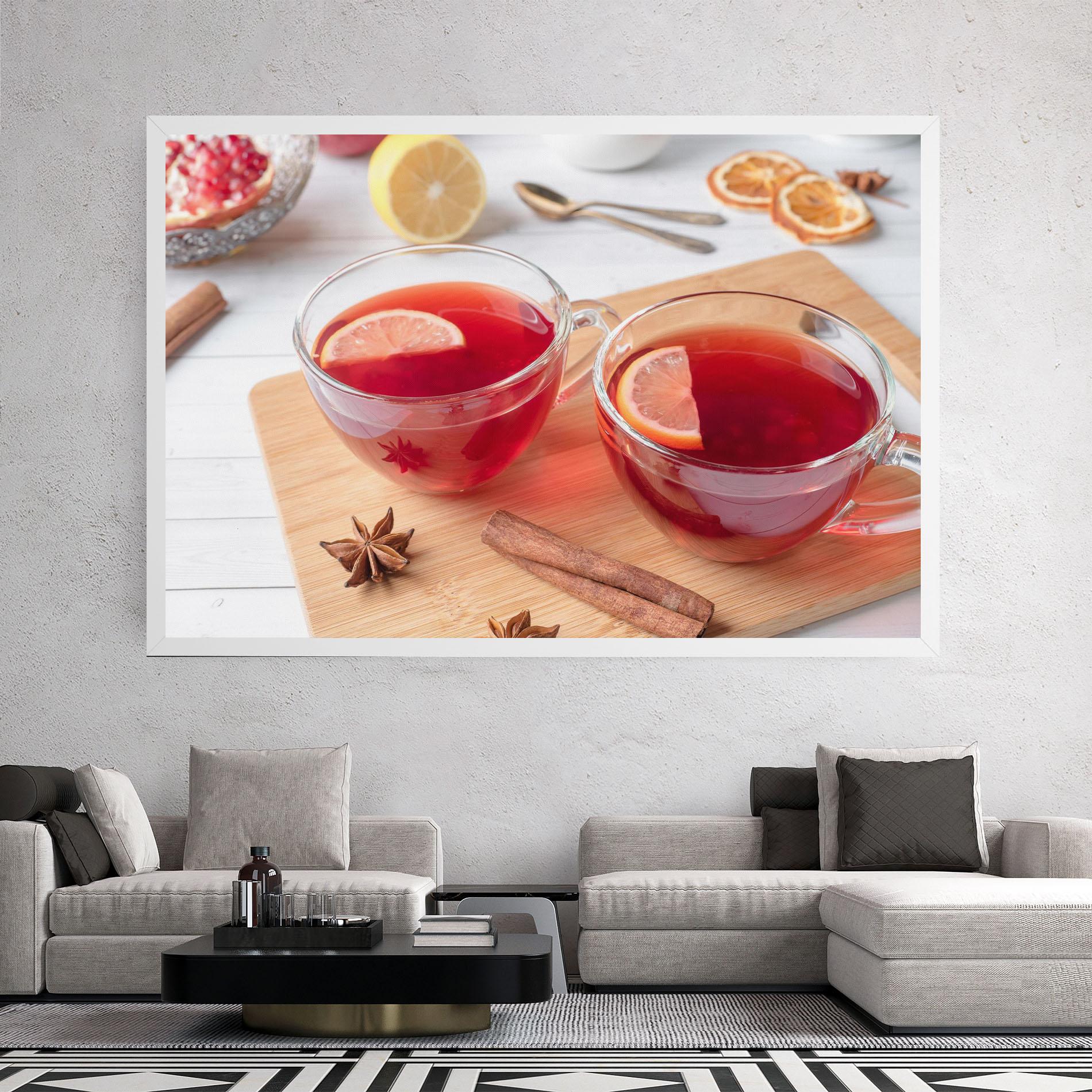 Leinwandbild Pomegranate Lemon mockup 2