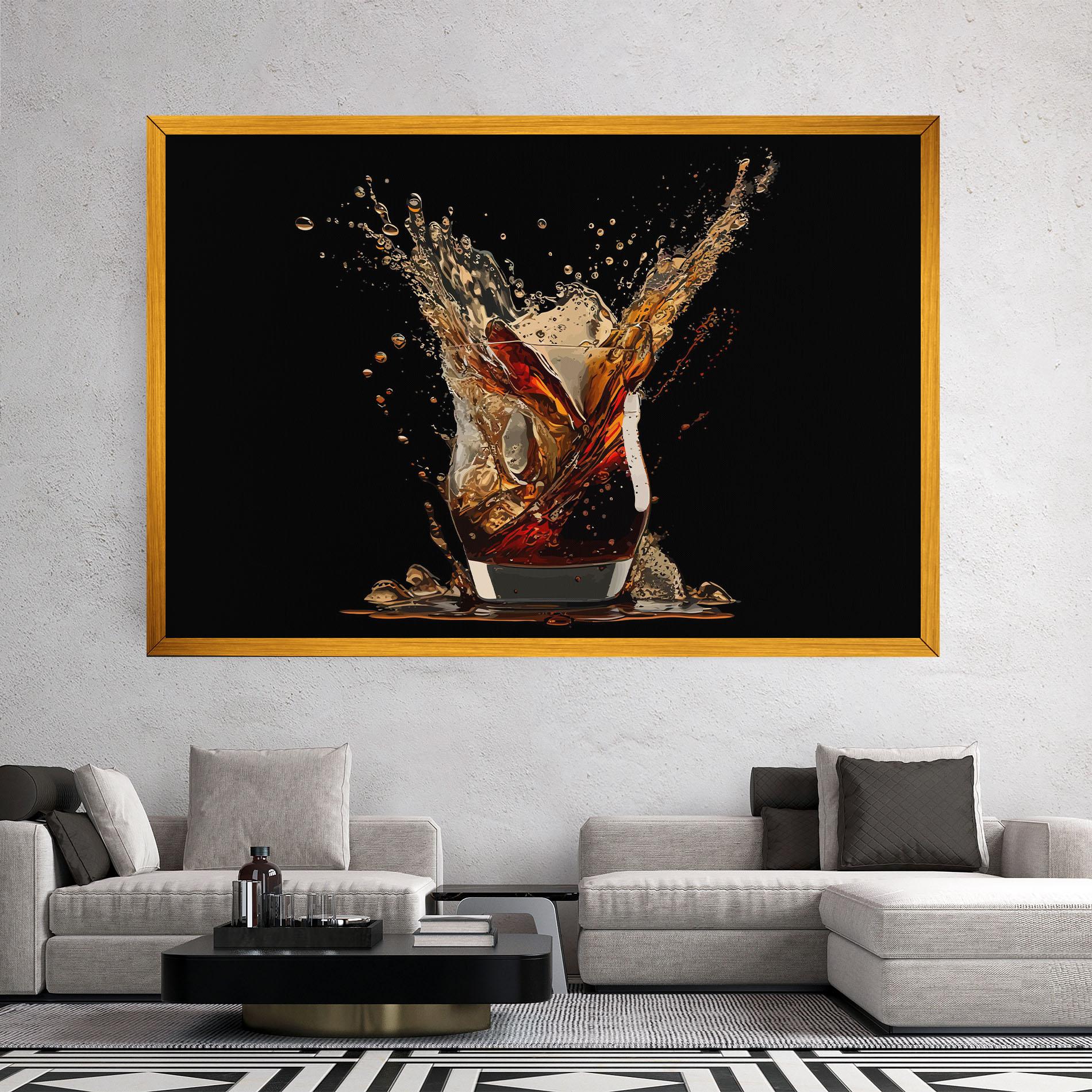 Leinwandbild Cola Splash mockup 2