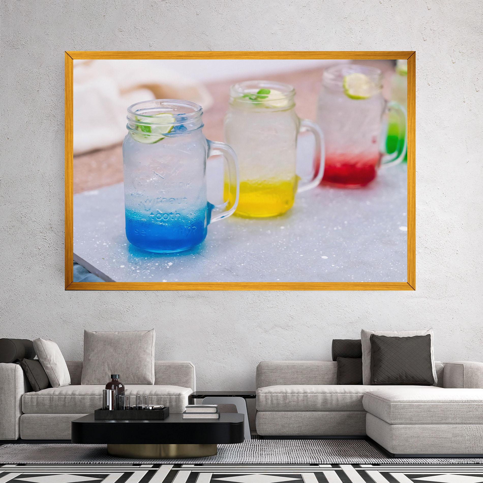 Leinwandbild Colorful Italian Soda mockup 2